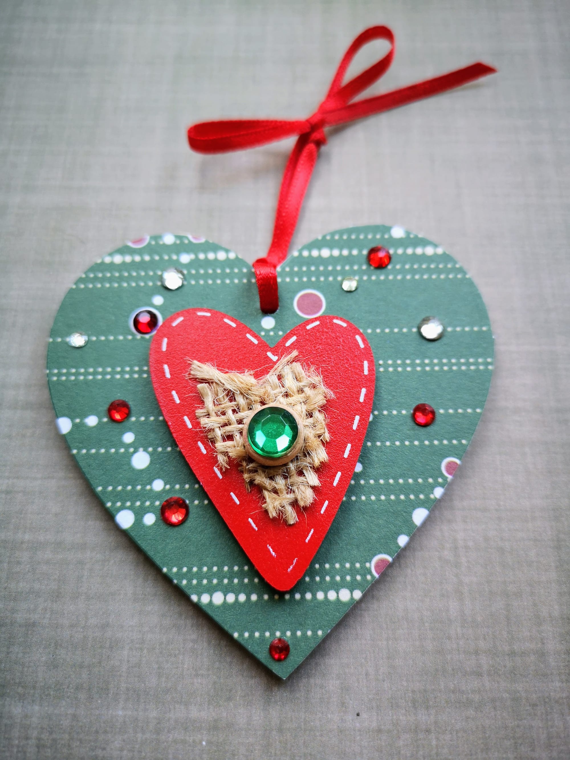 8x8cm Christmas Heart (#44)