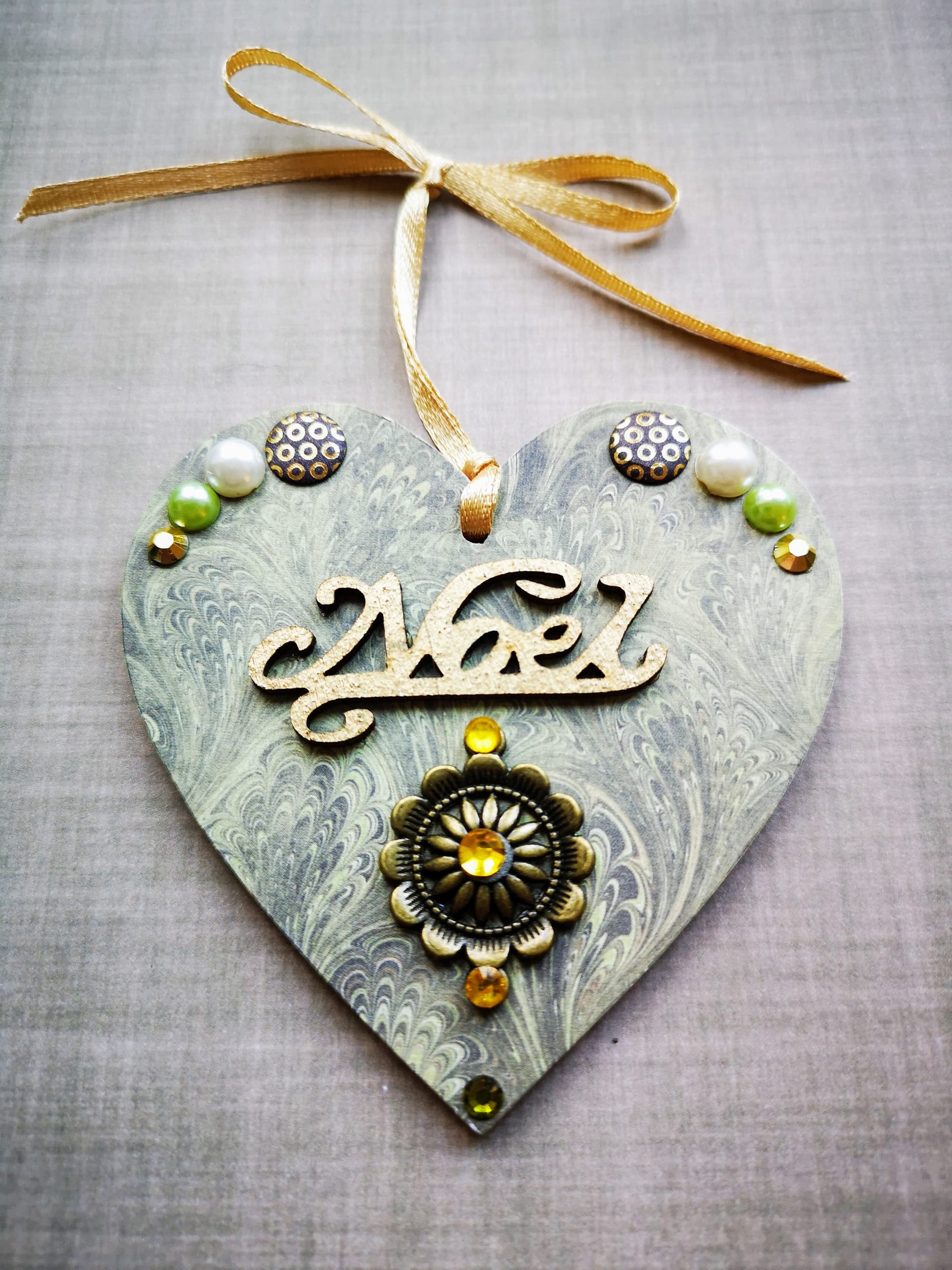 8x8cm Christmas Heart (#45)