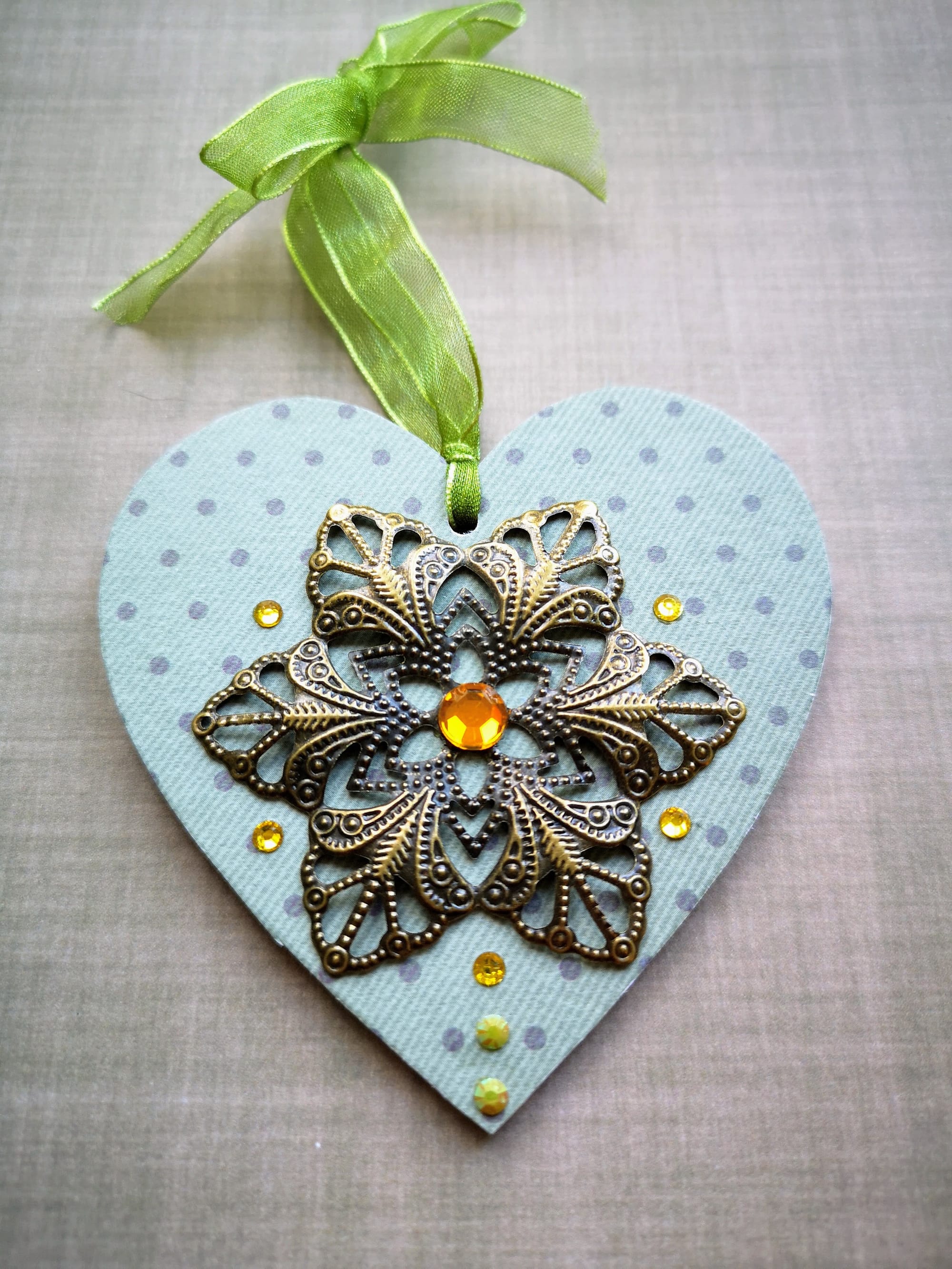 8x8cm Christmas Heart (#50)