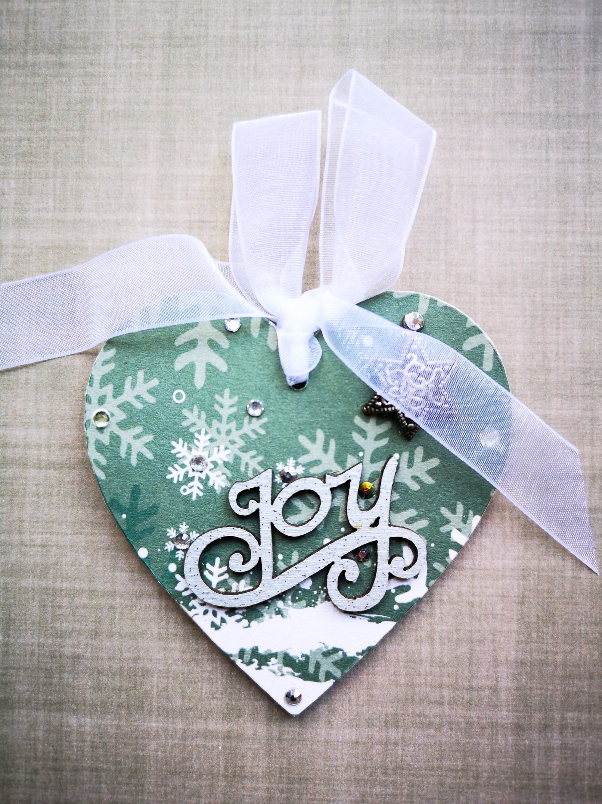 8x8cm Christmas Heart (#52)