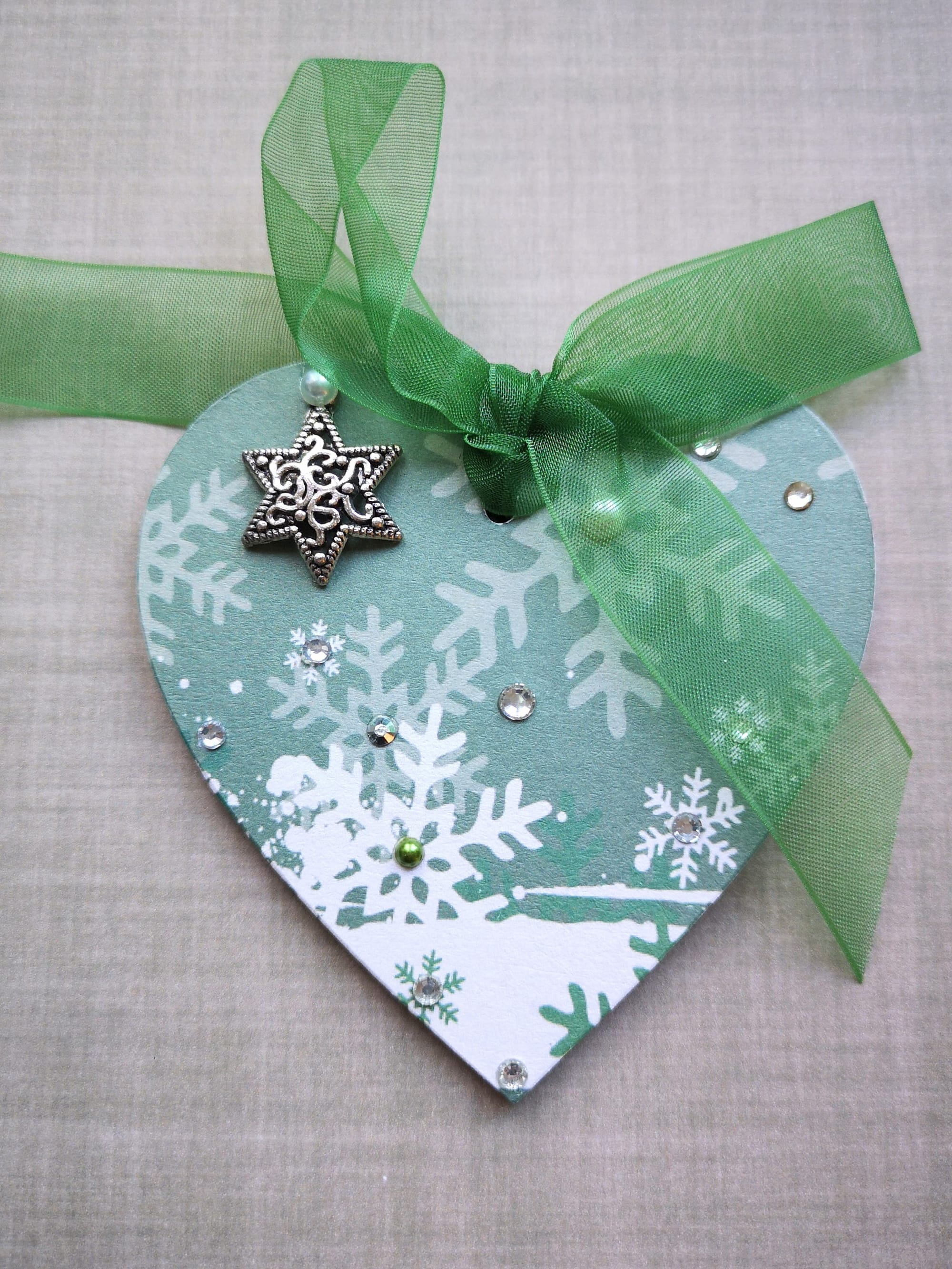 8x8cm Christmas Heart (#54)