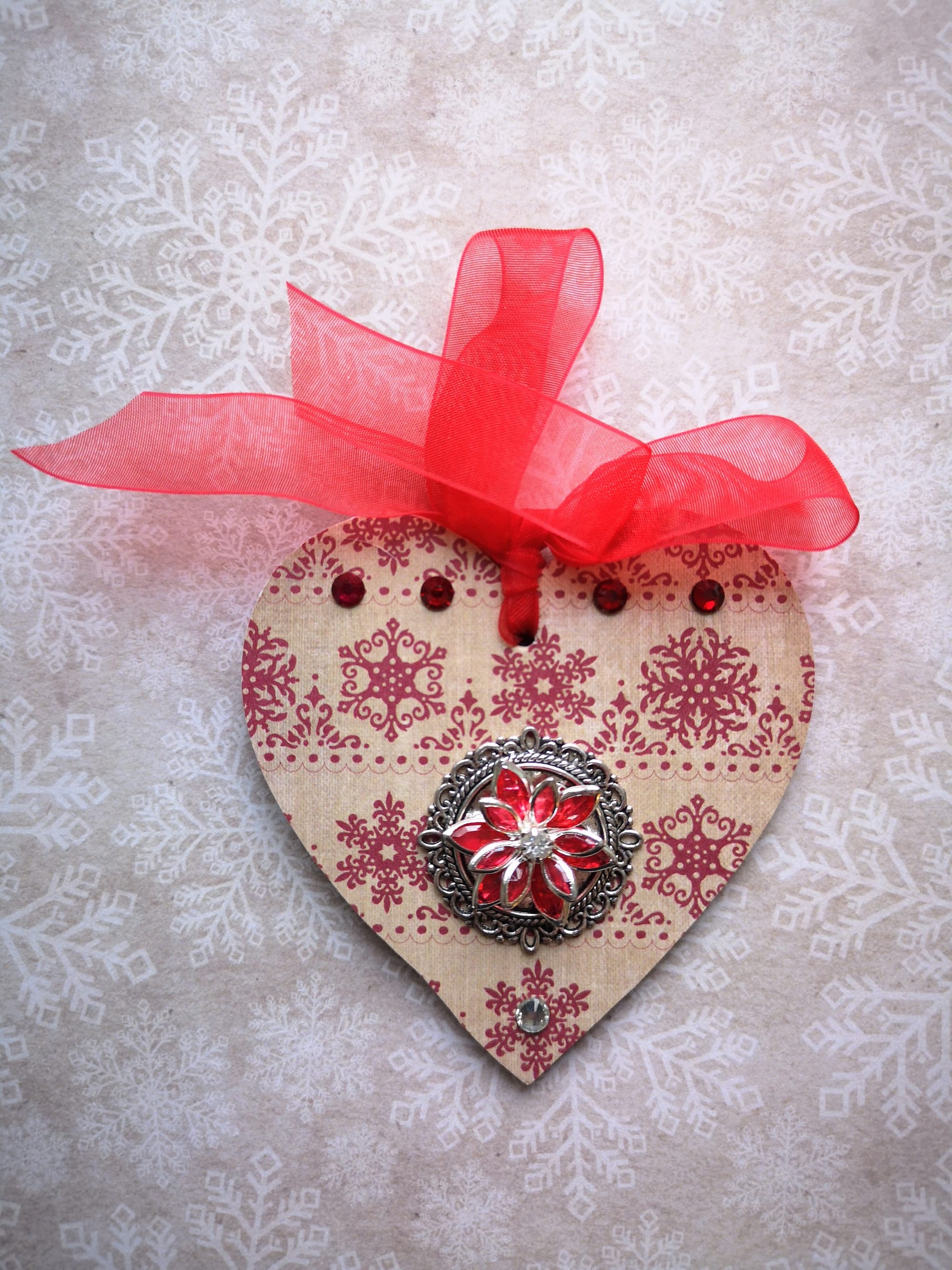 8x8cm Christmas Heart (#59)