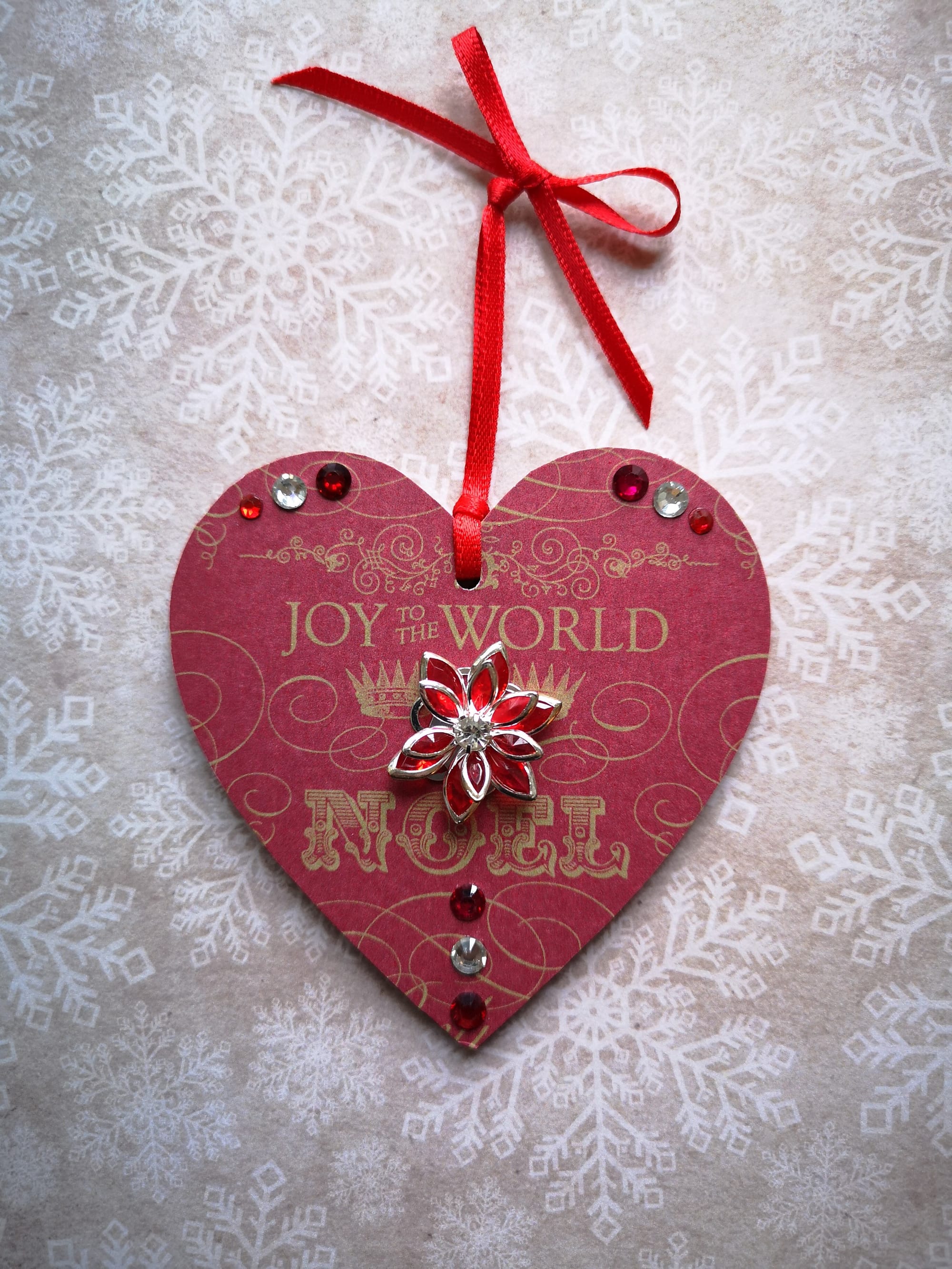 8x8cm Christmas Heart (#62)