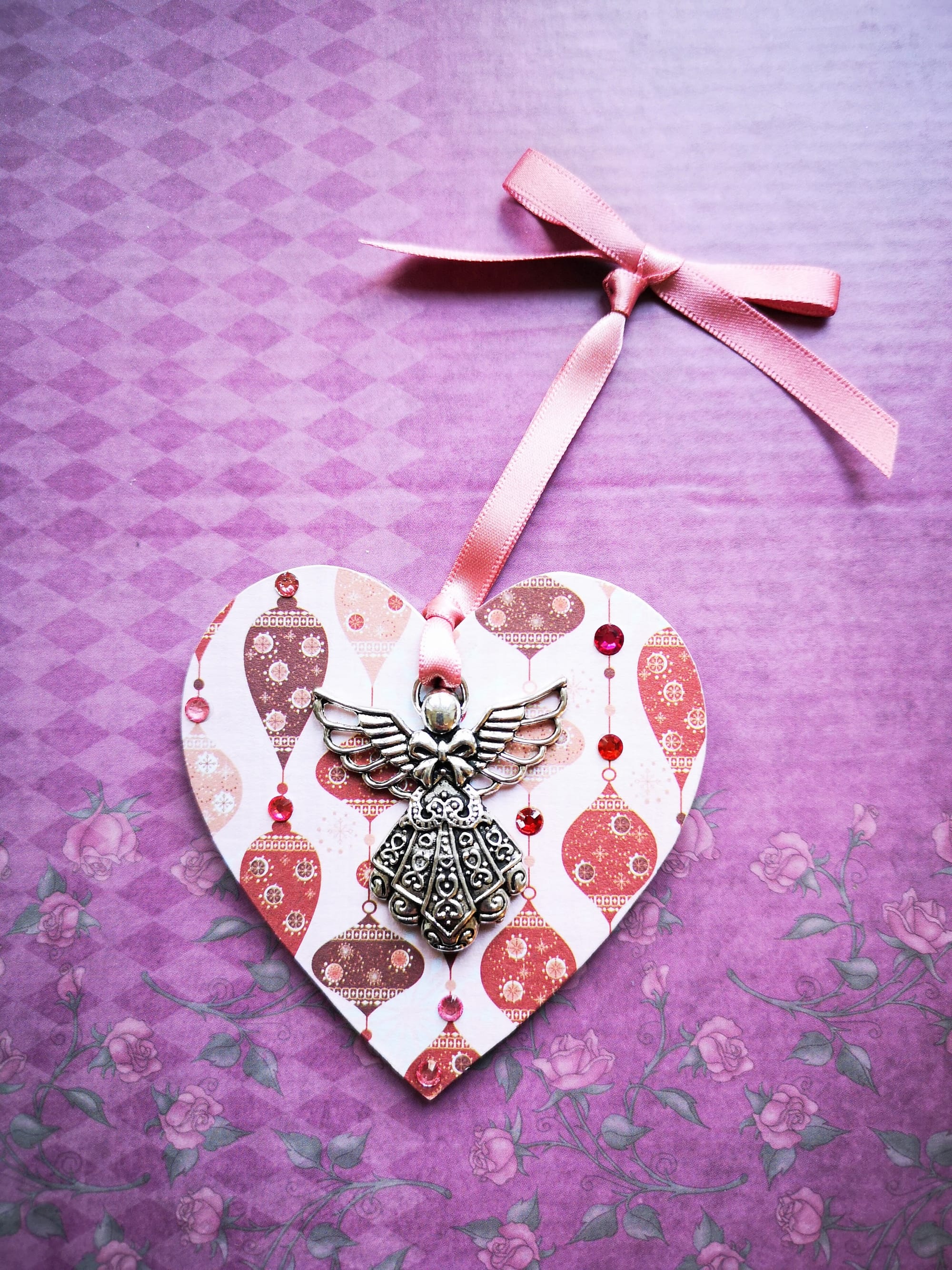 8x8cm Christmas Heart (#67)