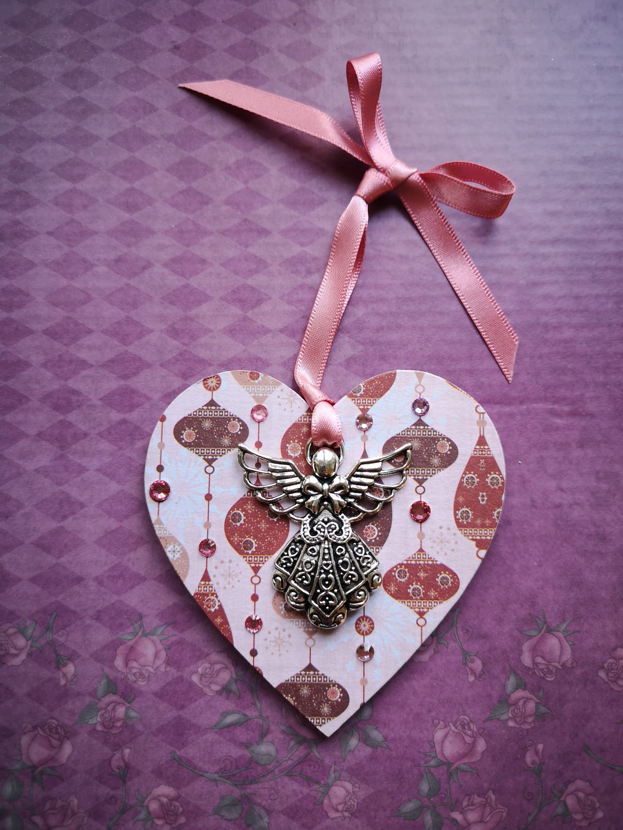 8x8cm Christmas Heart (#70)