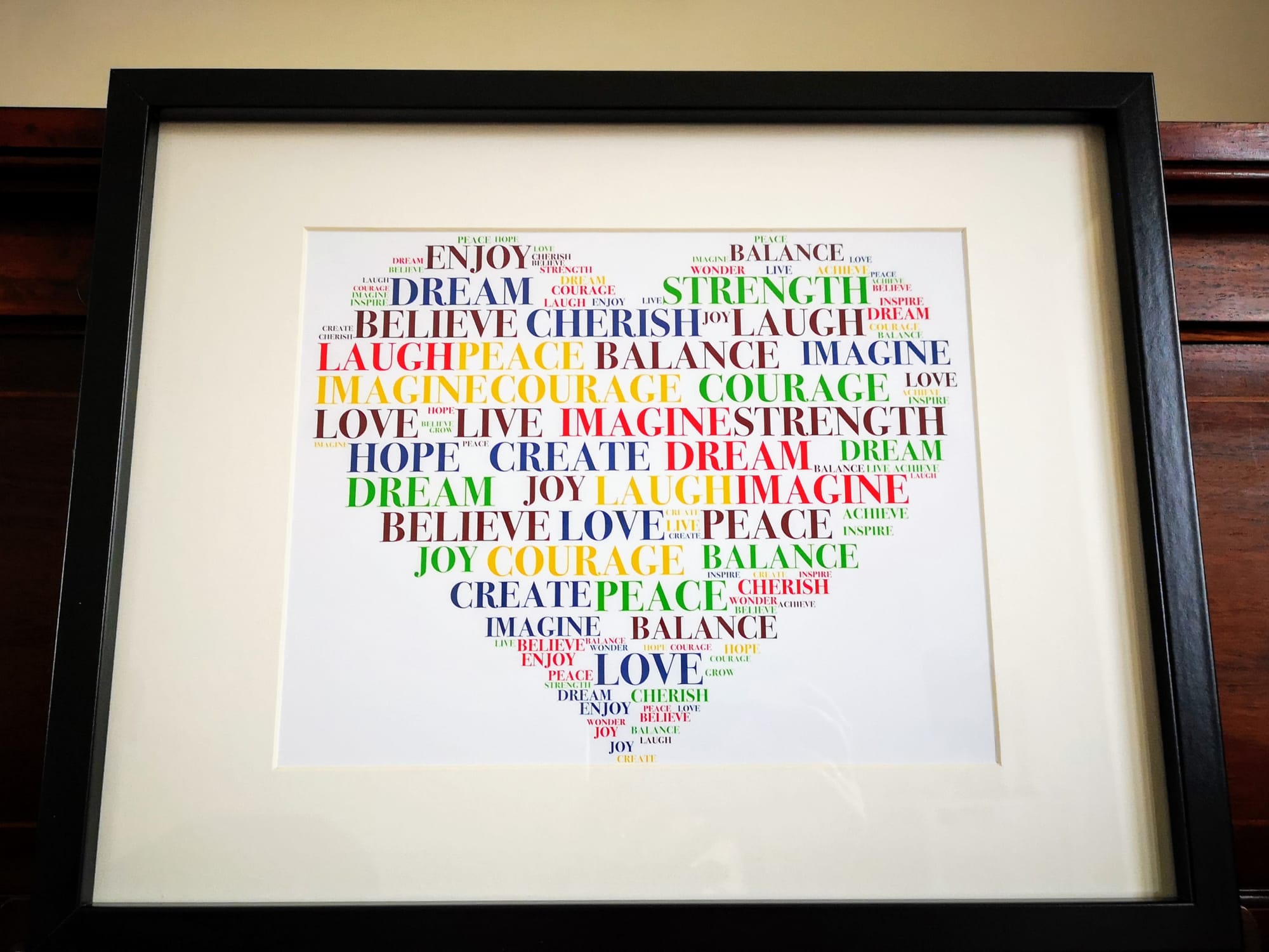 “COURAGE, STRENGTH, IMAGINE” £15.00. ©
