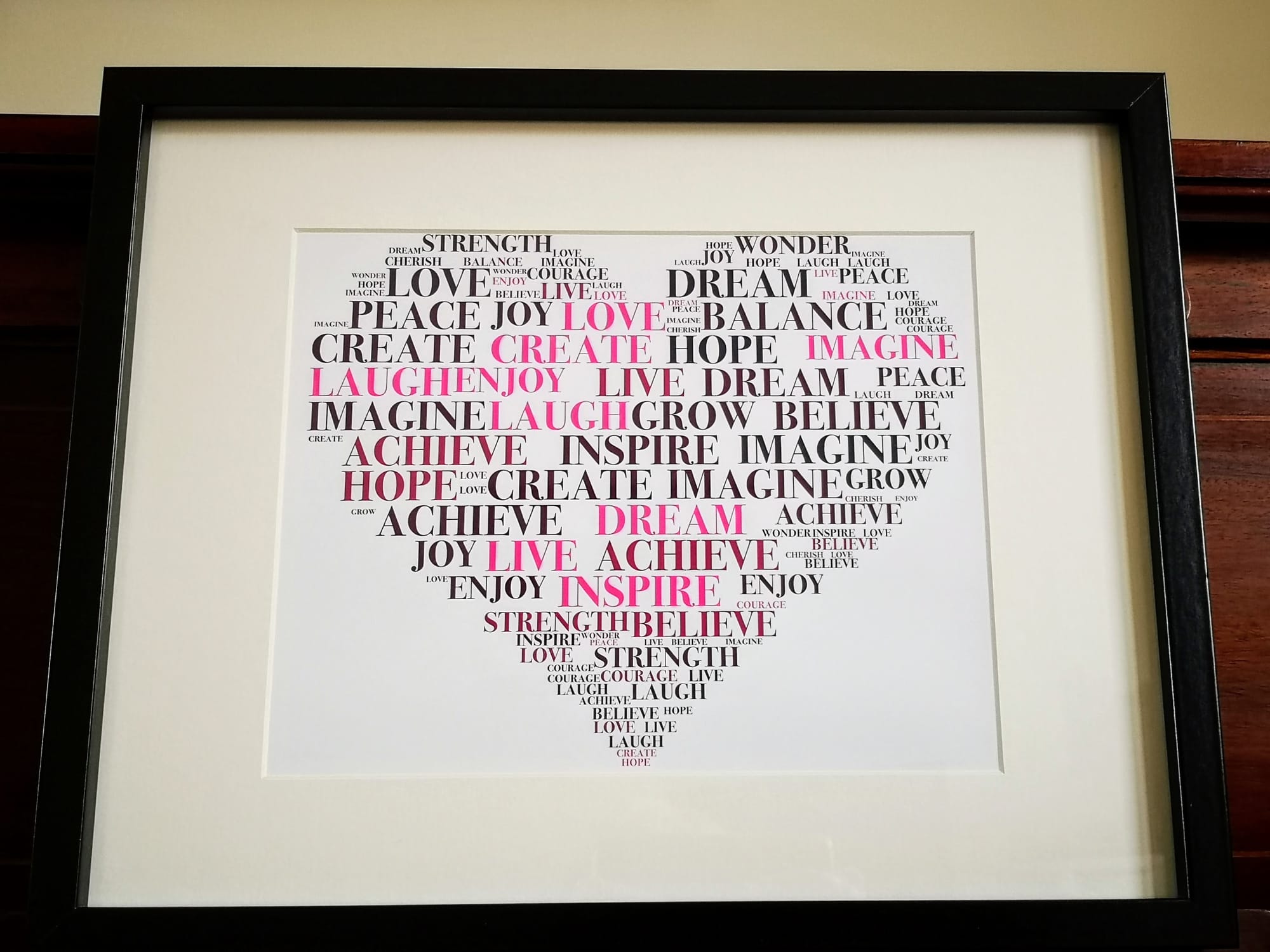 “DREAM, ACHIEVE, INSPIRE” £15.00.  ©