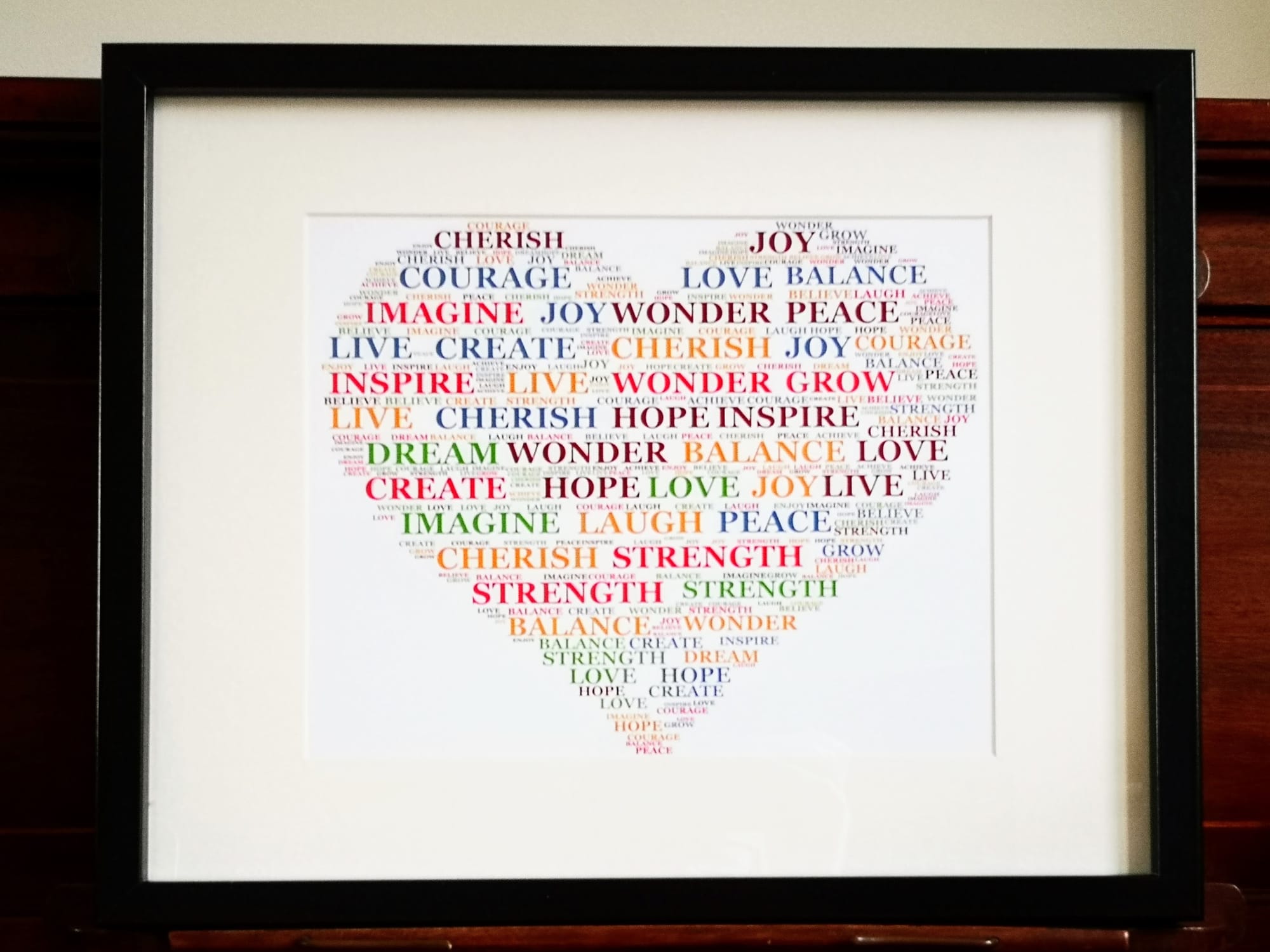 “CHERISH, HOPE, LOVE” £15.00. ©