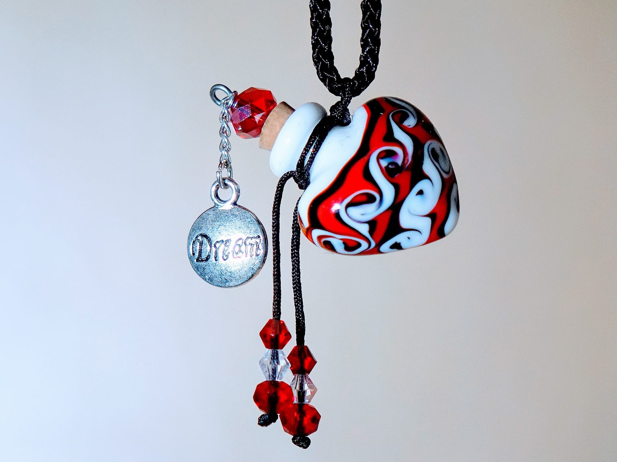 PORCELAIN BOTTLE NECKLACE WITH BOX (#7)