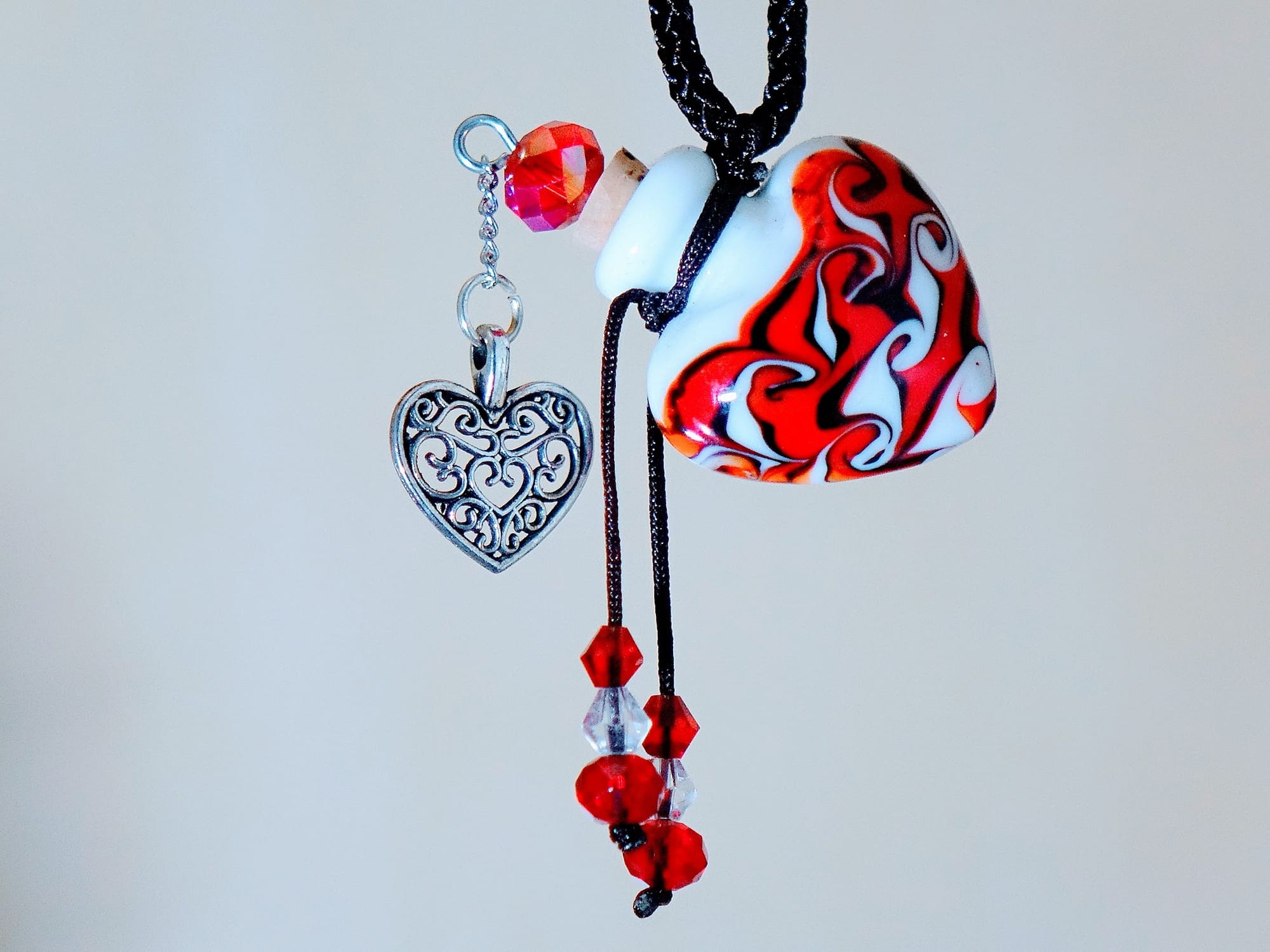 PORCELAIN BOTTLE NECKLACE WITH BOX (#11)