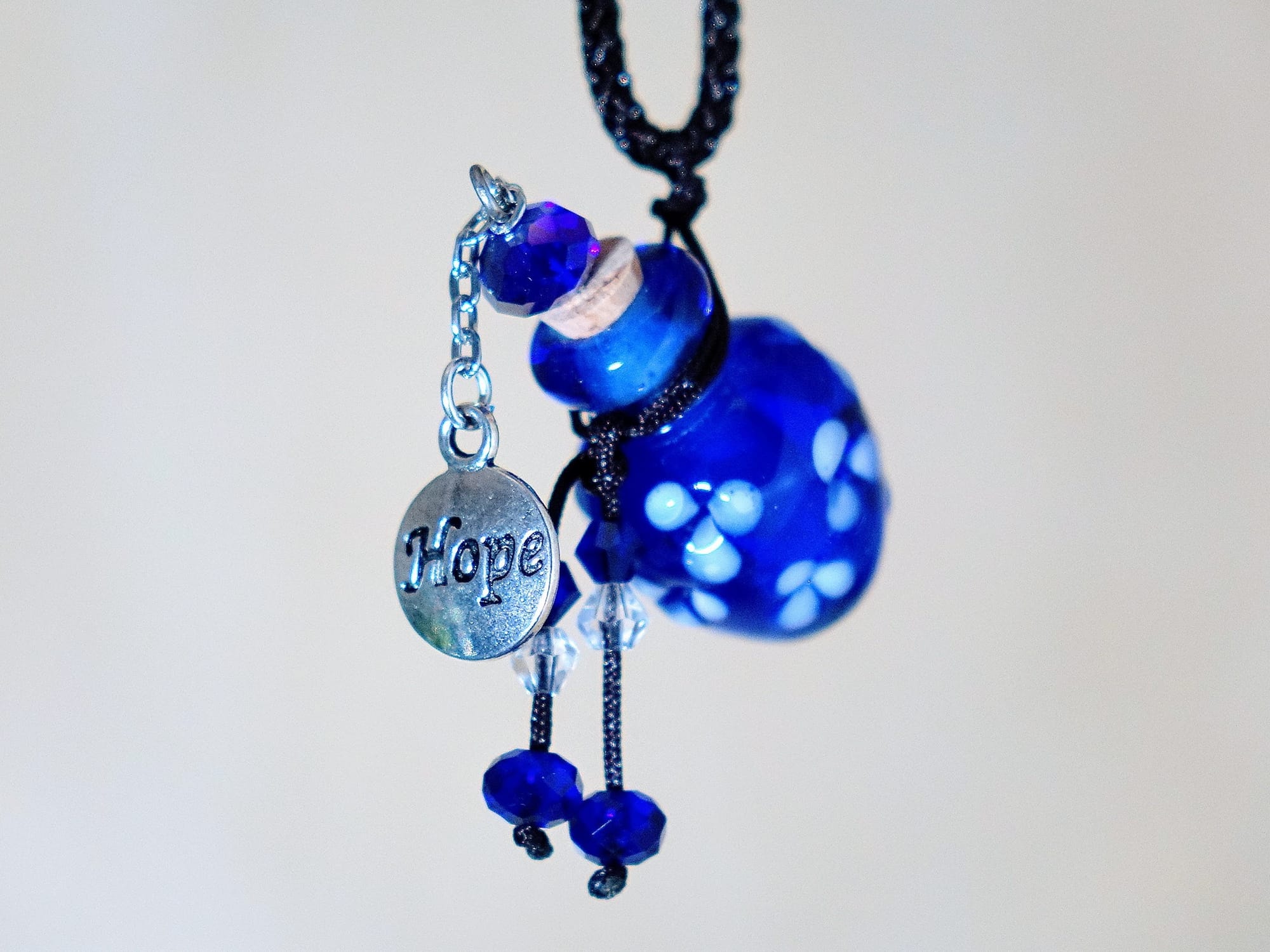 MURANO GLASS BOTTLE NECKLACE WITH BOX (#20)