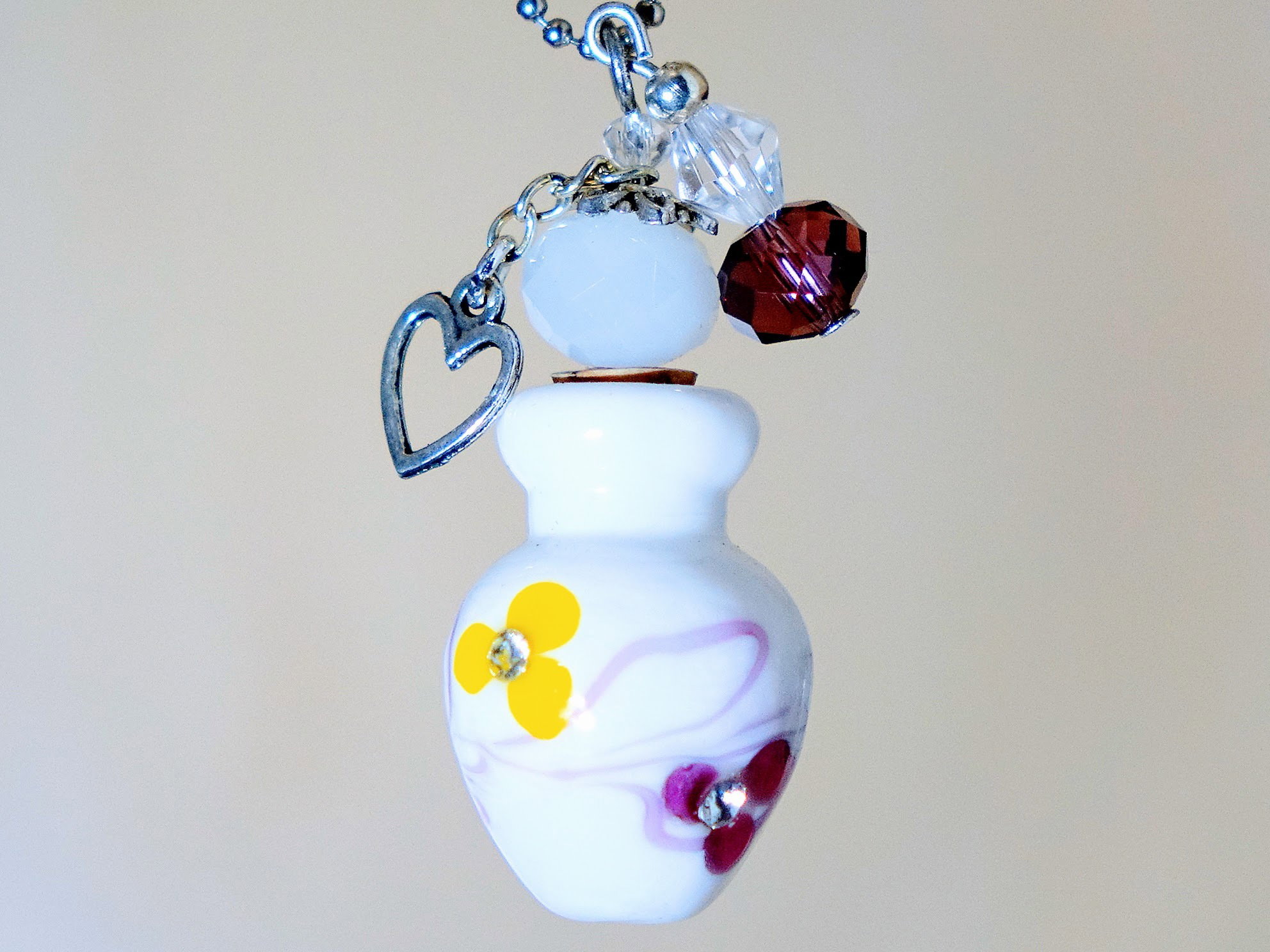 PORCELAIN BOTTLE NECKLACE WITH BOX (#27)