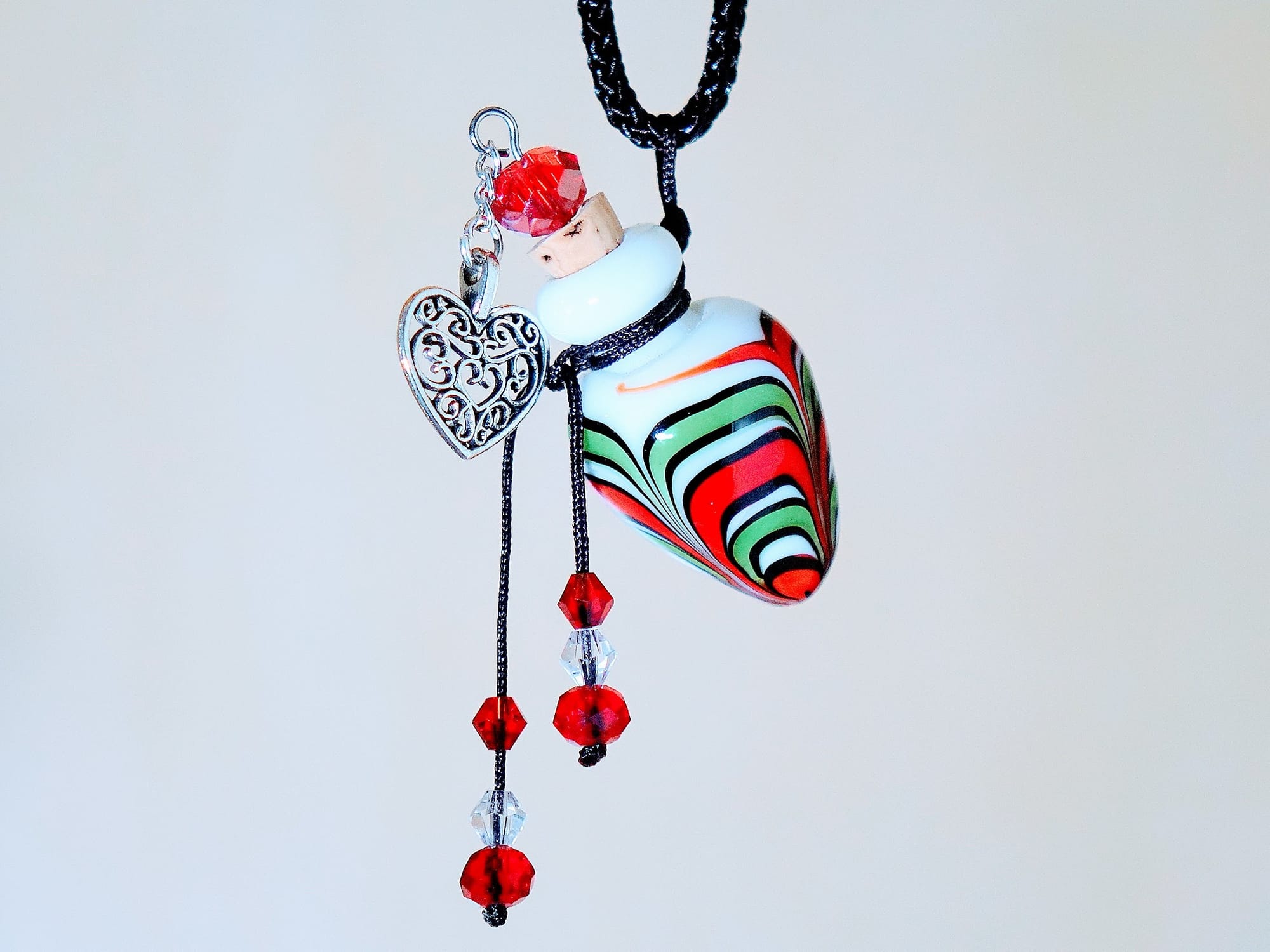 PORCELAIN BOTTLE NECKLACE WITH BOX (#46)