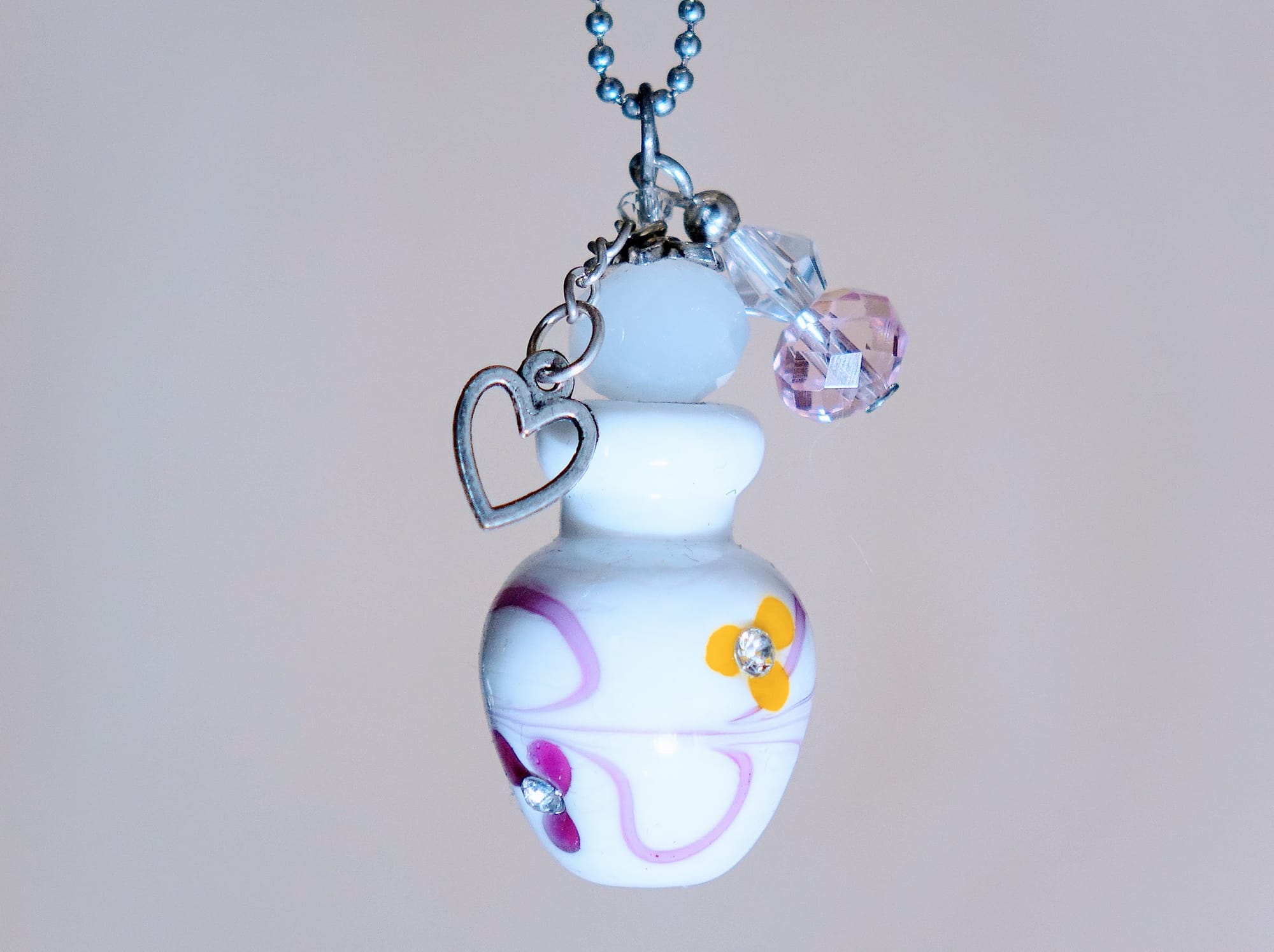 PORCELAIN BOTTLE NECKLACE WITH BOX (#66)