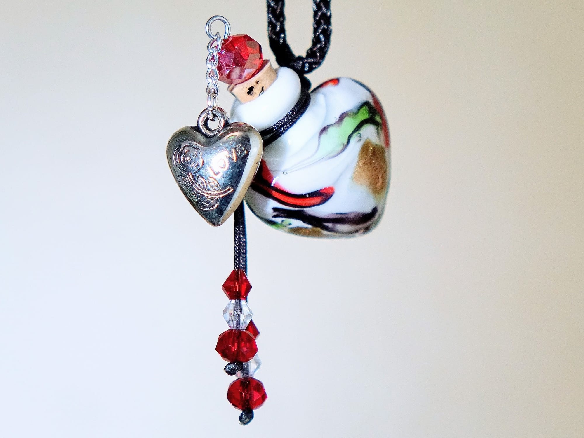 PORCELAIN BOTTLE NECKLACE WITH BOX (#2)
