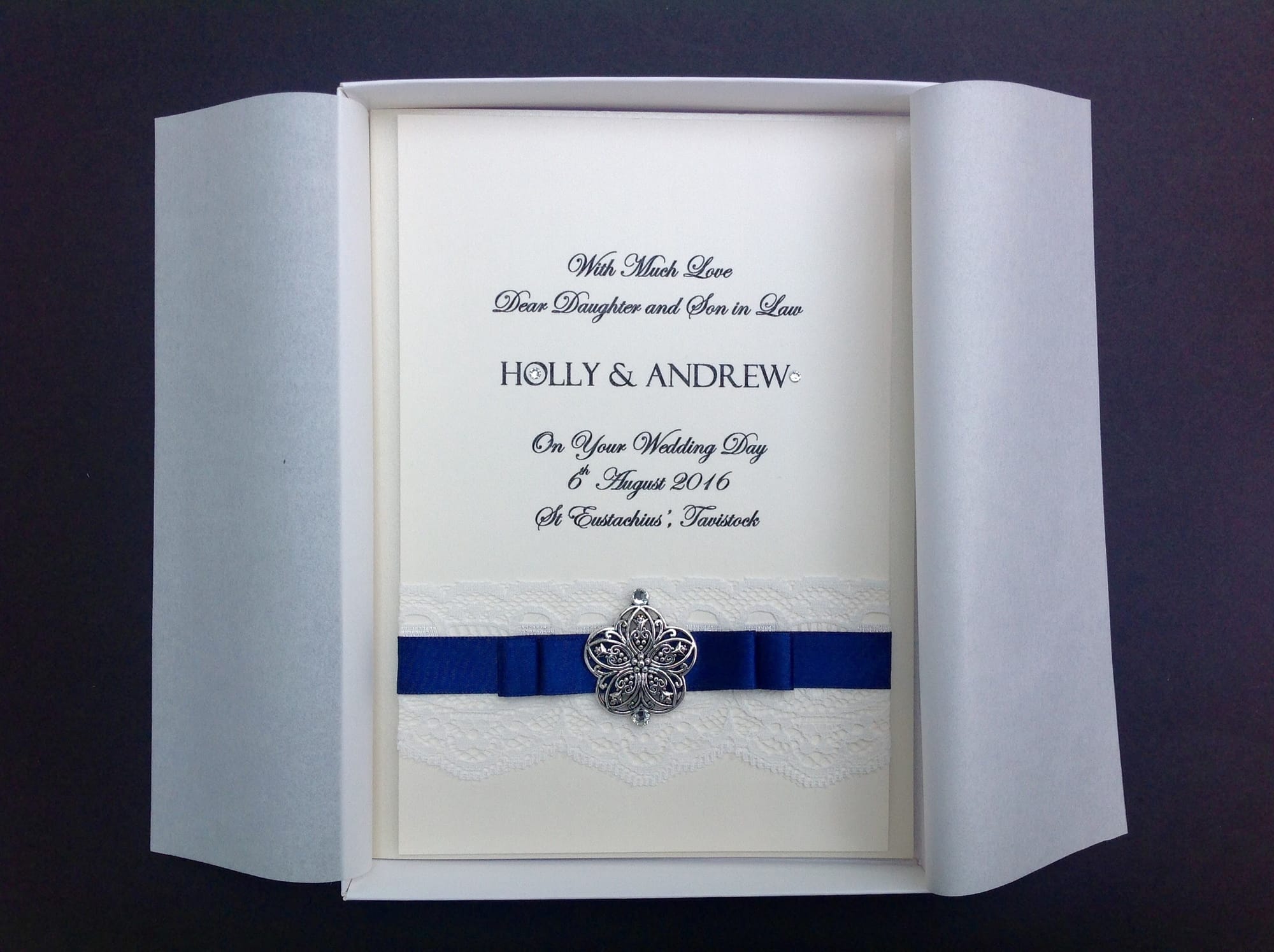 BESPOKE WEDDING CARD - SOLD £10.00