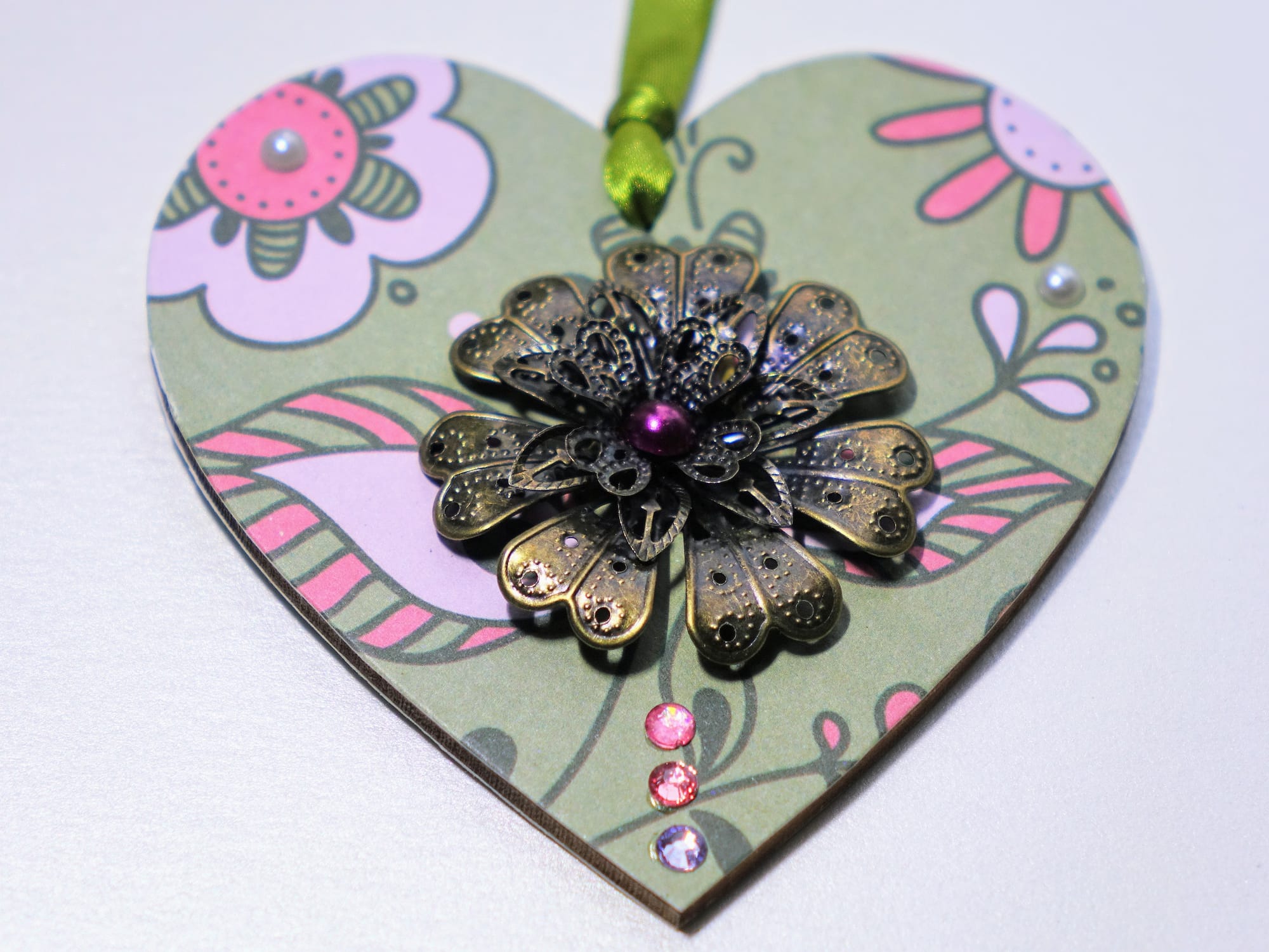8x8cm Wooden Heart ♥️ #24