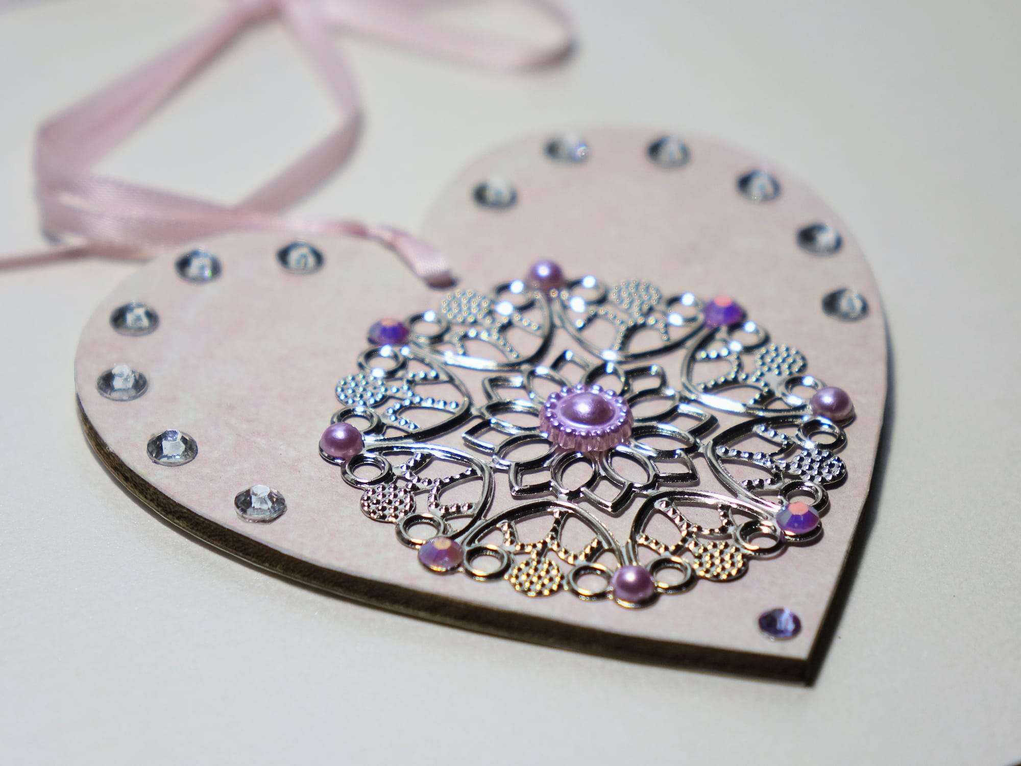 8x8cm Wooden Heart ♥️ #34