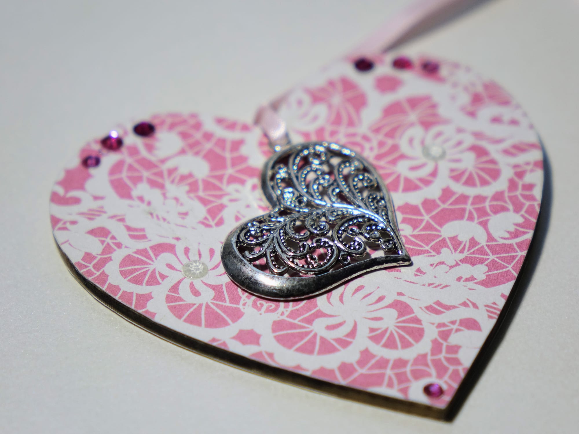 8x8cm Wooden Heart ♥️ #54