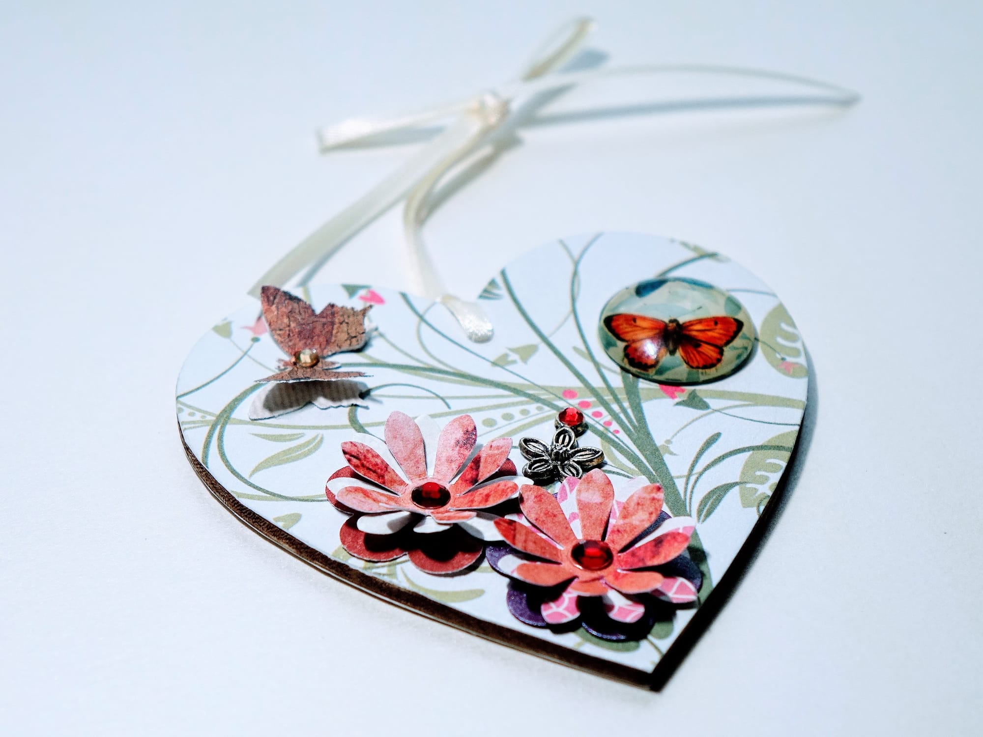 8x8cm Wooden Heart ♥️ #17