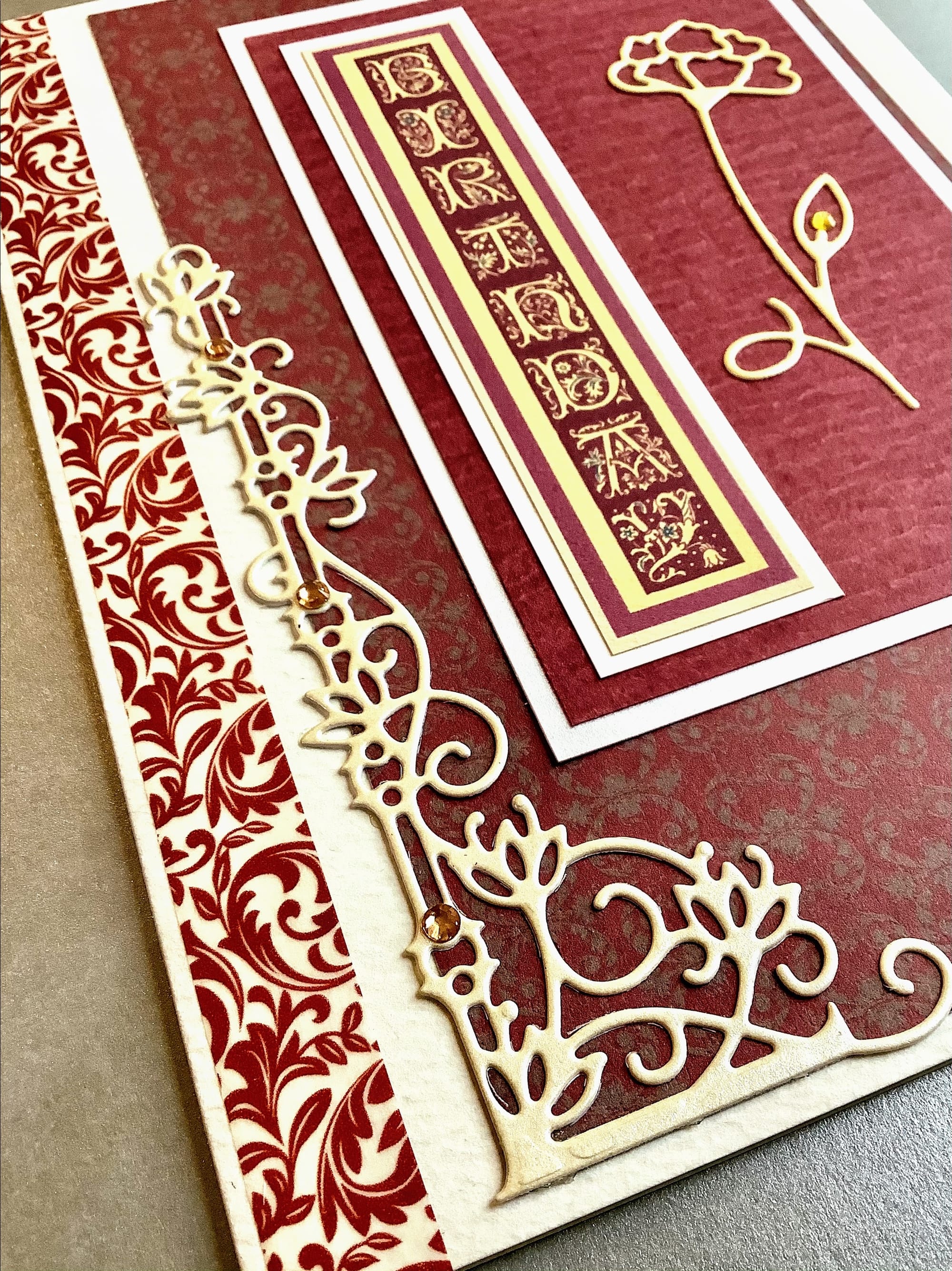 LUXURY HANDMADE BIRTHDAY CARD #43