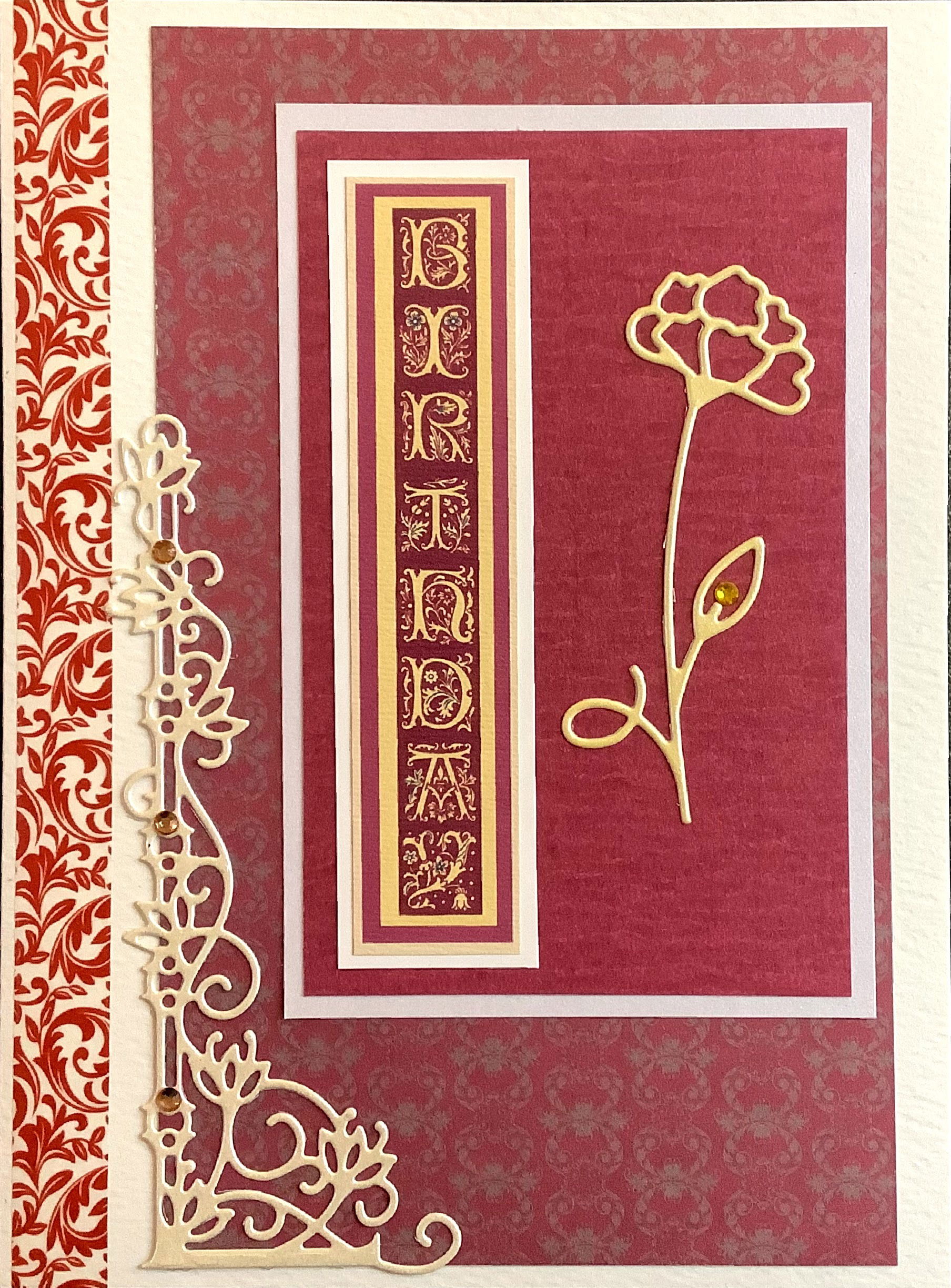 LUXURY HANDMADE BIRTHDAY CARD #43