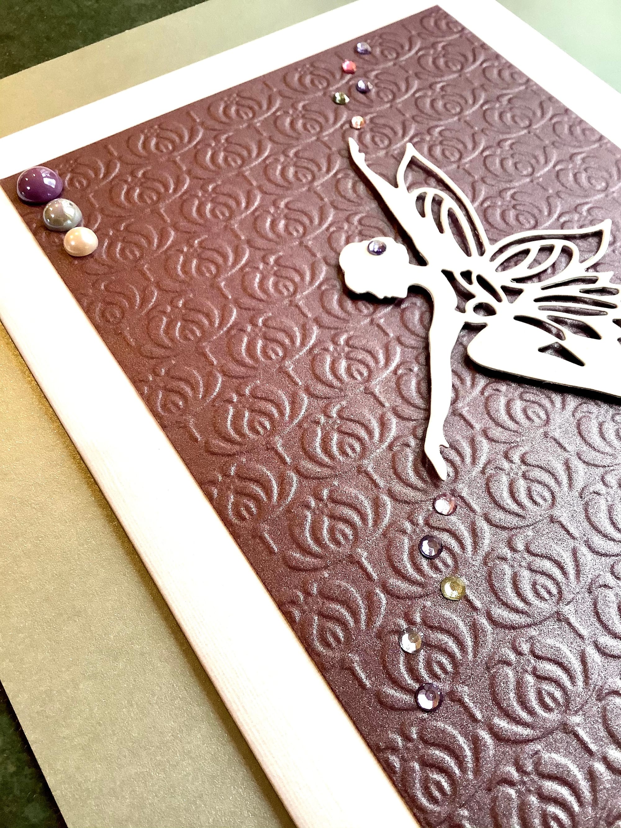LUXURY HANDMADE BEST WISHES CARD #48