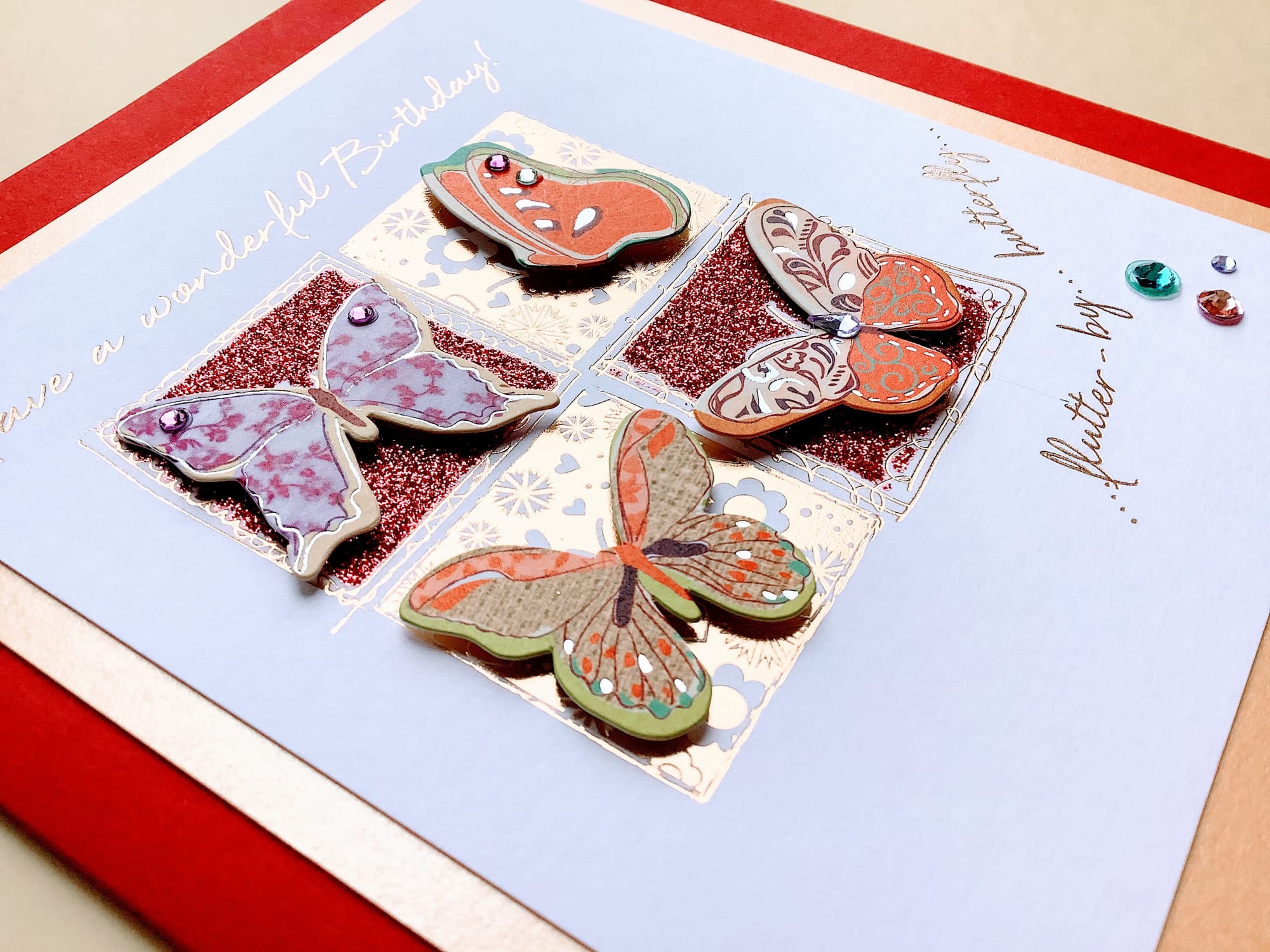 LUXURY HANDMADE BIRTHDAY CARD #54