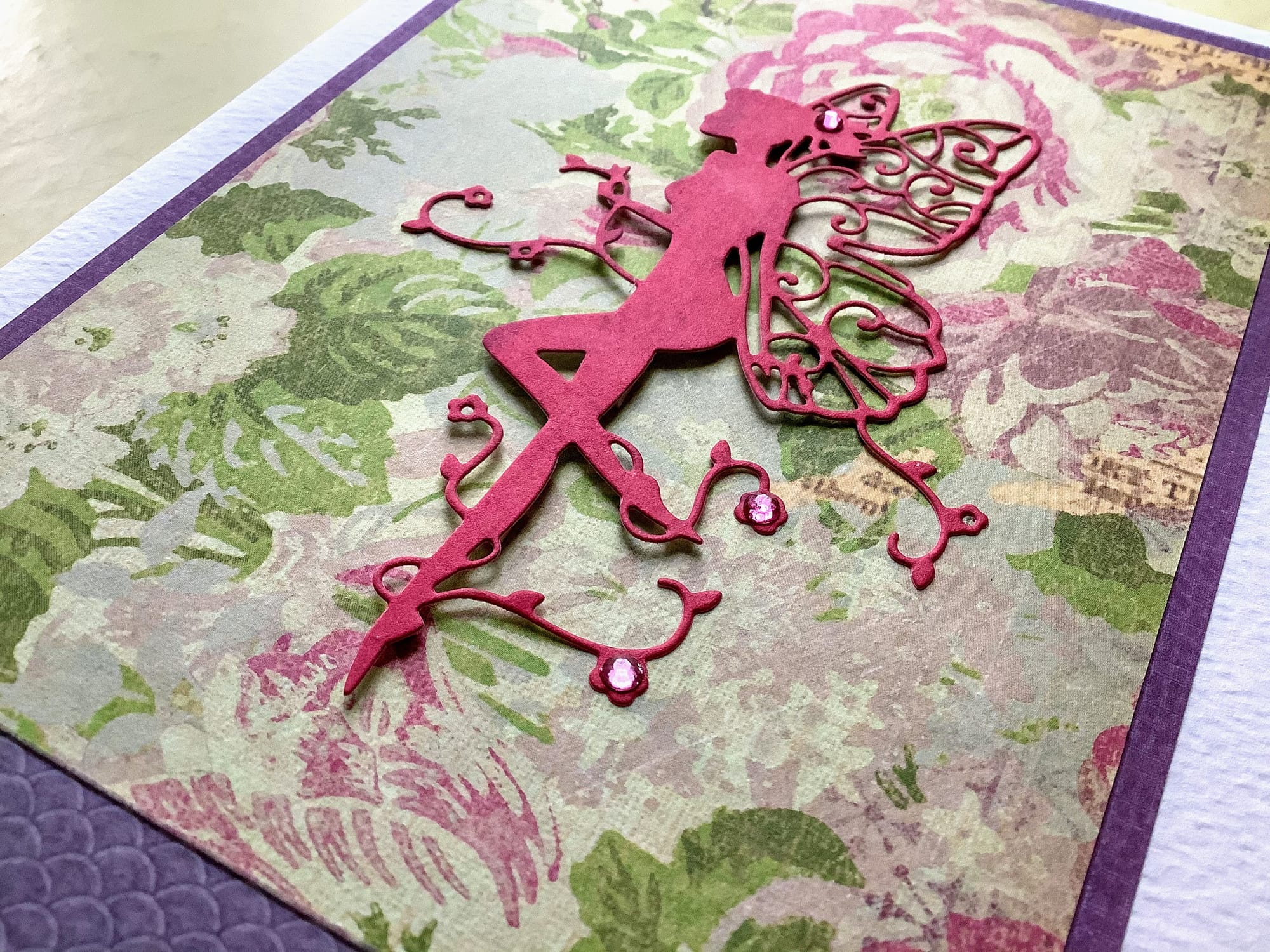 LUXURY HANDMADE BEST WISHES CARD #61