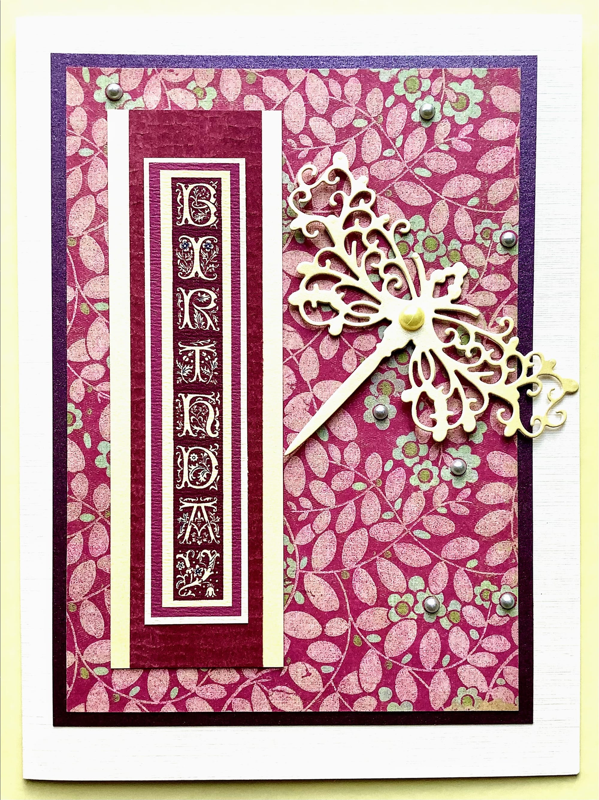 LUXURY HANDMADE BIRTHDAY CARD #71