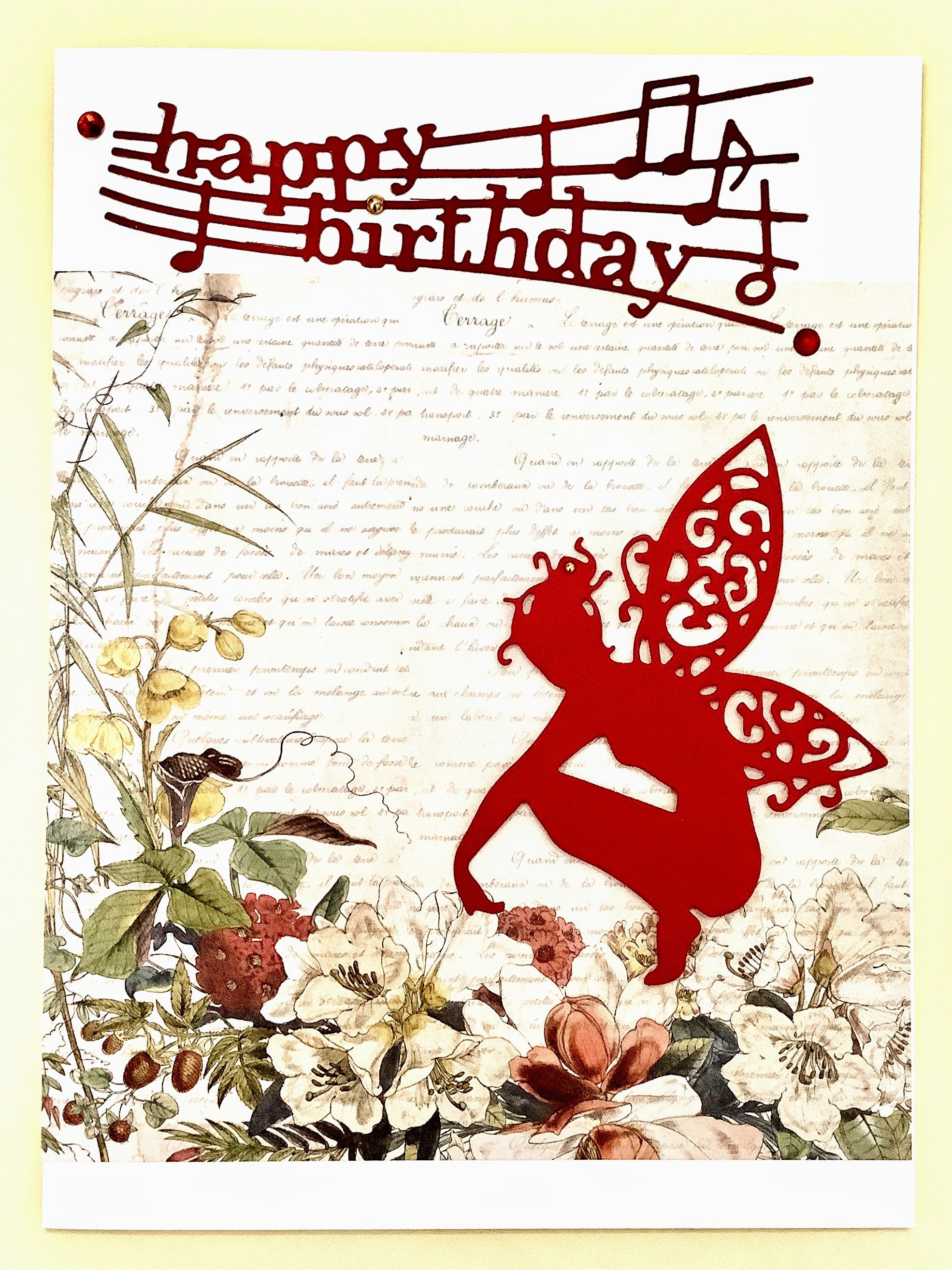 LUXURY HANDMADE BIRTHDAY CARD #96