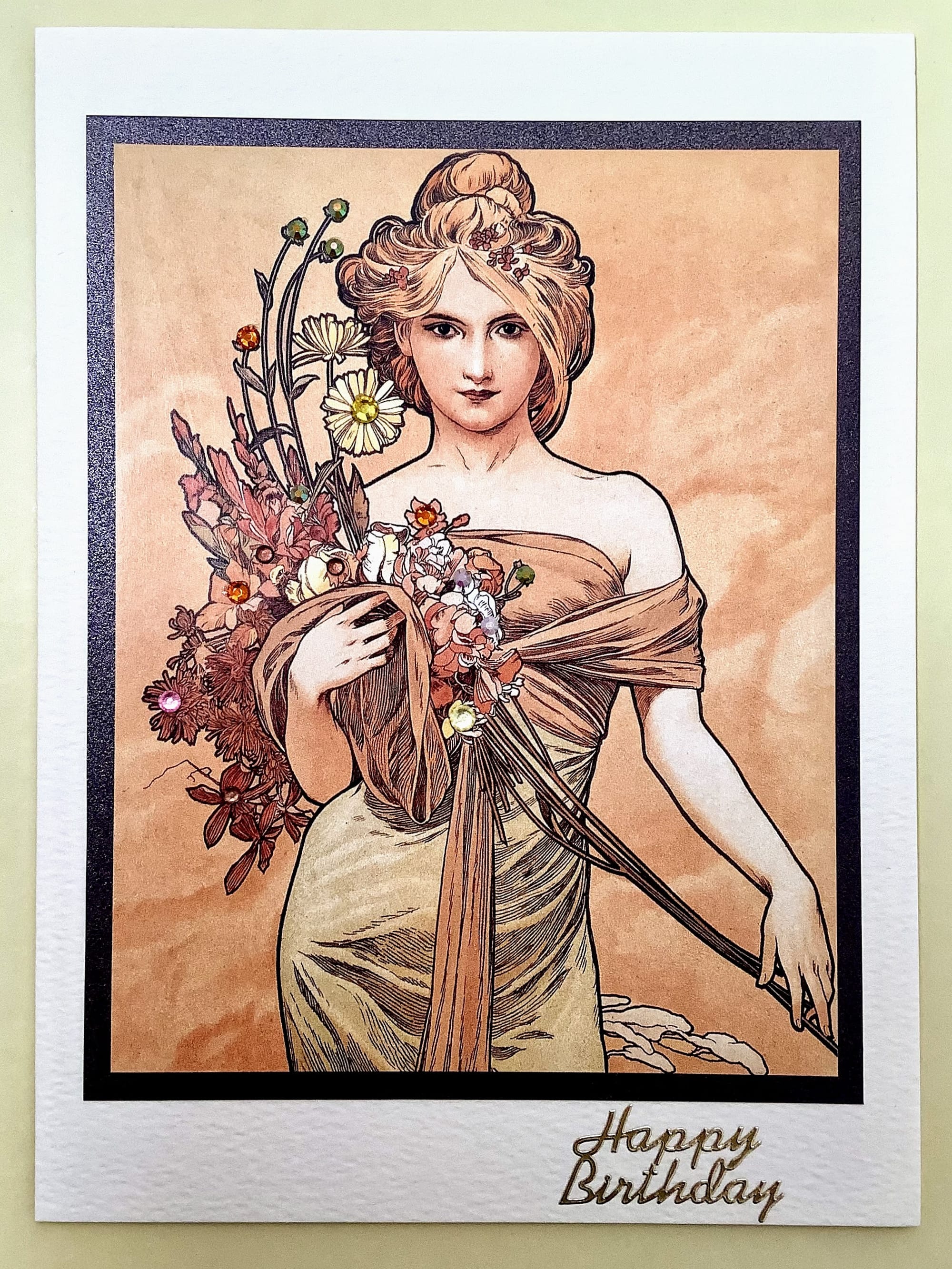 LUXURY HANDMADE BIRTHDAY CARD #100