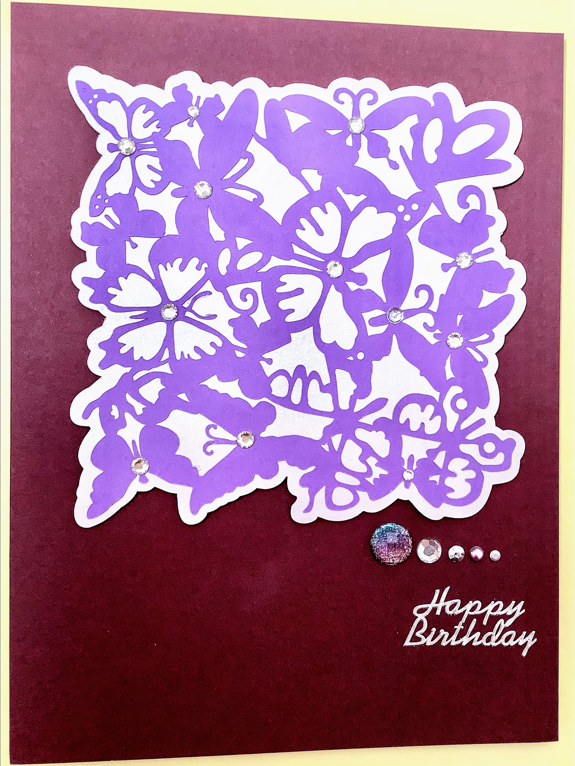 LUXURY HANDMADE BIRTHDAY CARD #102