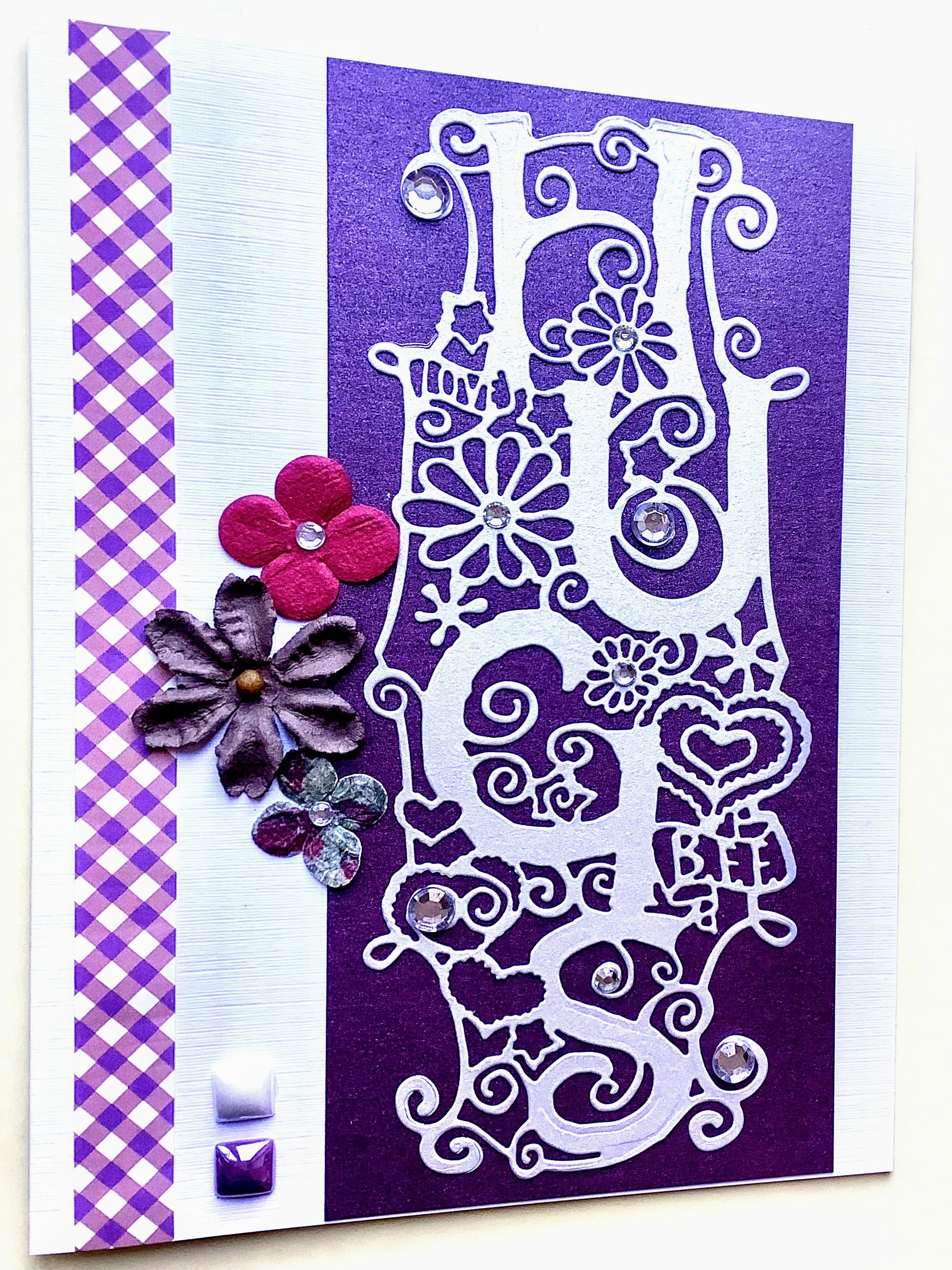 LUXURY HANDMADE BIRTHDAY CARD #104