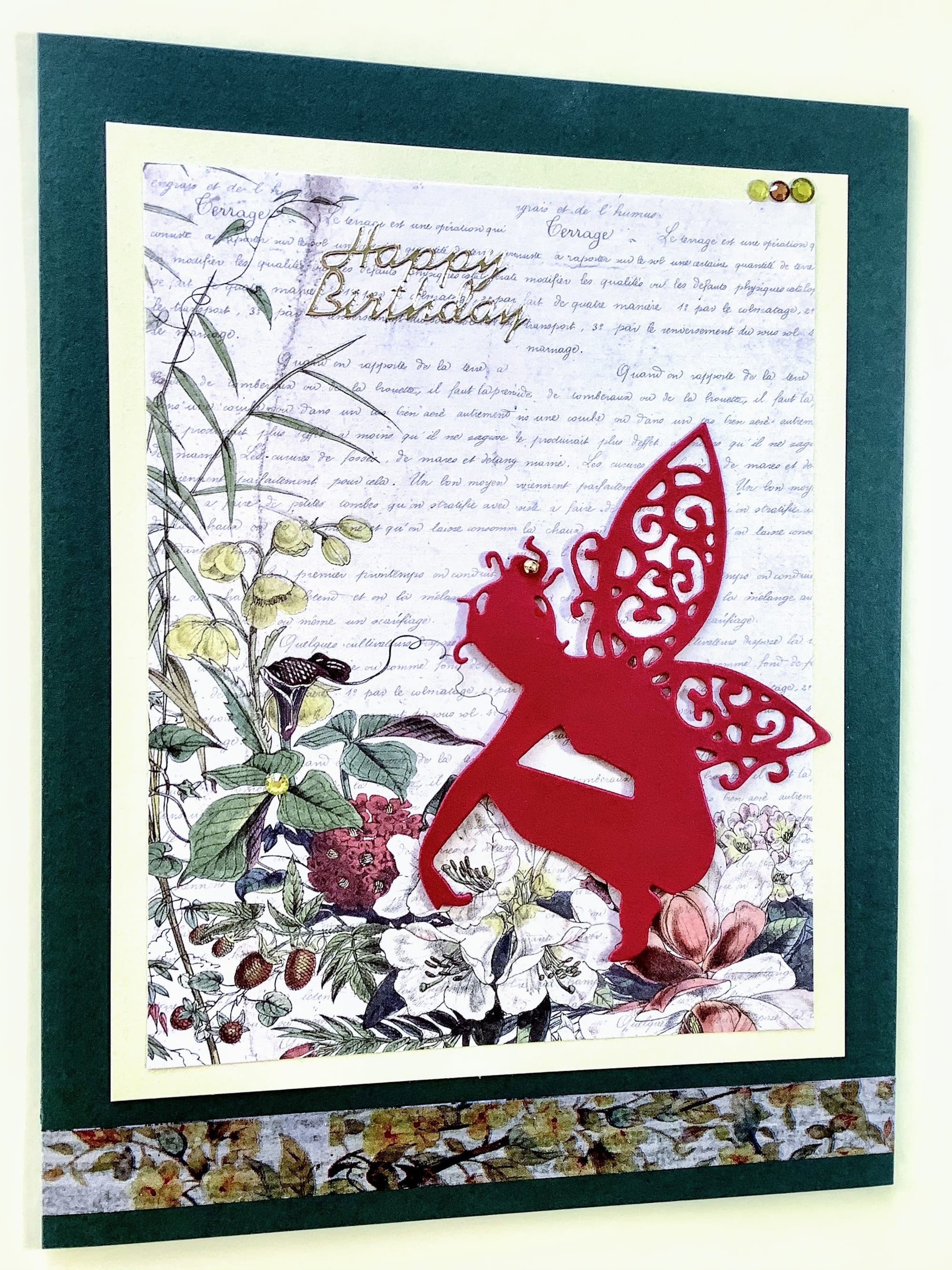 LUXURY HANDMADE BIRTHDAY CARD #103