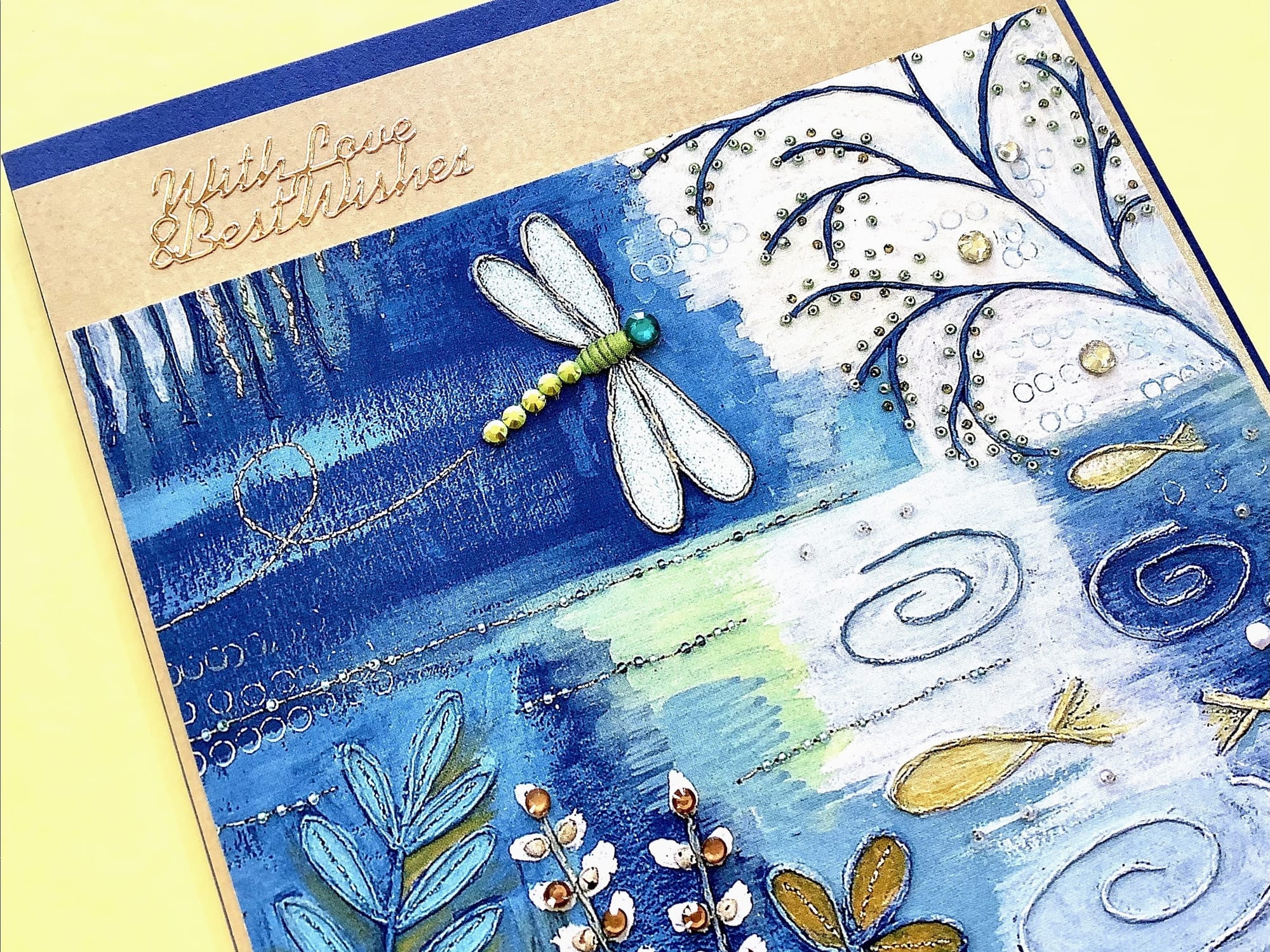 LUXURY HANDMADE BIRTHDAY CARD #104