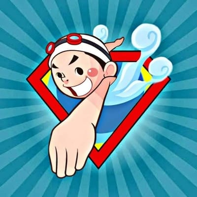A -hero baby swimming