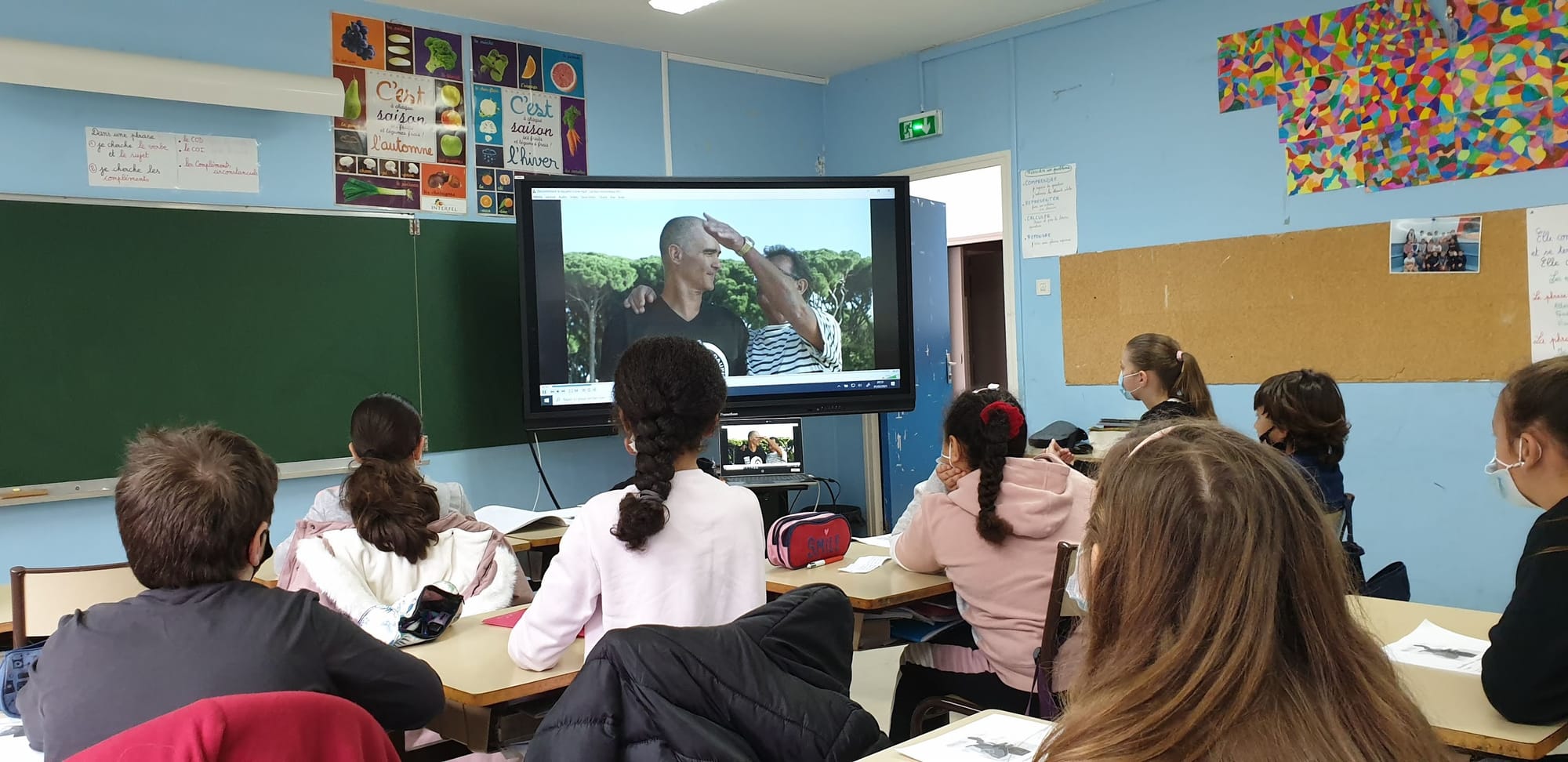 intervention école jardin de l'Empereur Ajaccio le 01/02/2021