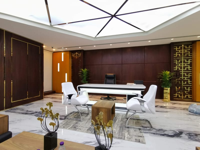 مكاتب الادارة في معرض تساهيل للتجارة