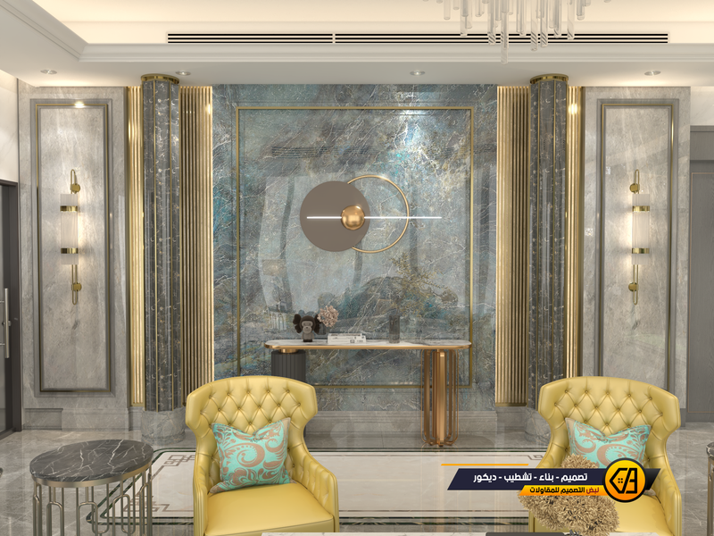 تصميم مودرن داخلي وخارجي لفلة في تبوك, المساحة 650 متر مربع