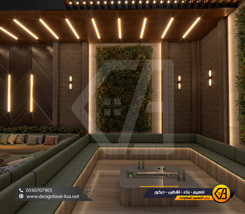 تصمي واجهة فيلا في حي العارض, المساحة 650 متر مربع