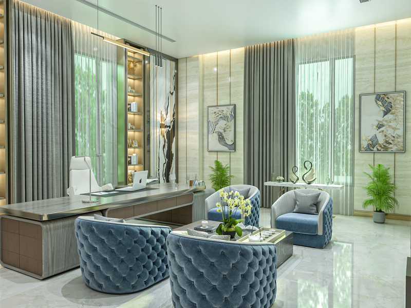 تصميم مكتب رئيس مجلس الإدارة