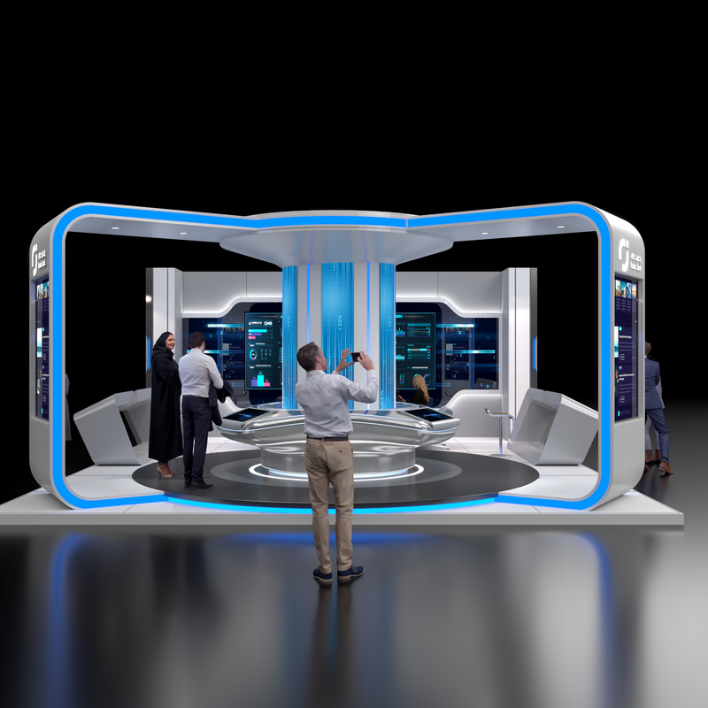 تصميم ستاند شركة رصيد القابضة