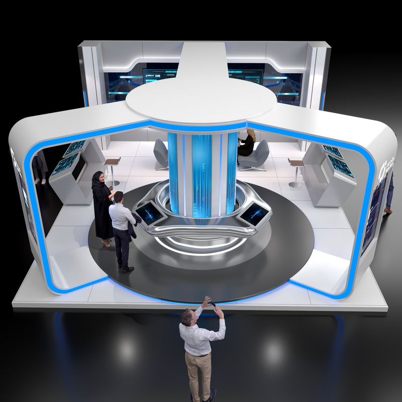 تصميم ستاند شركة رصيد القابضة