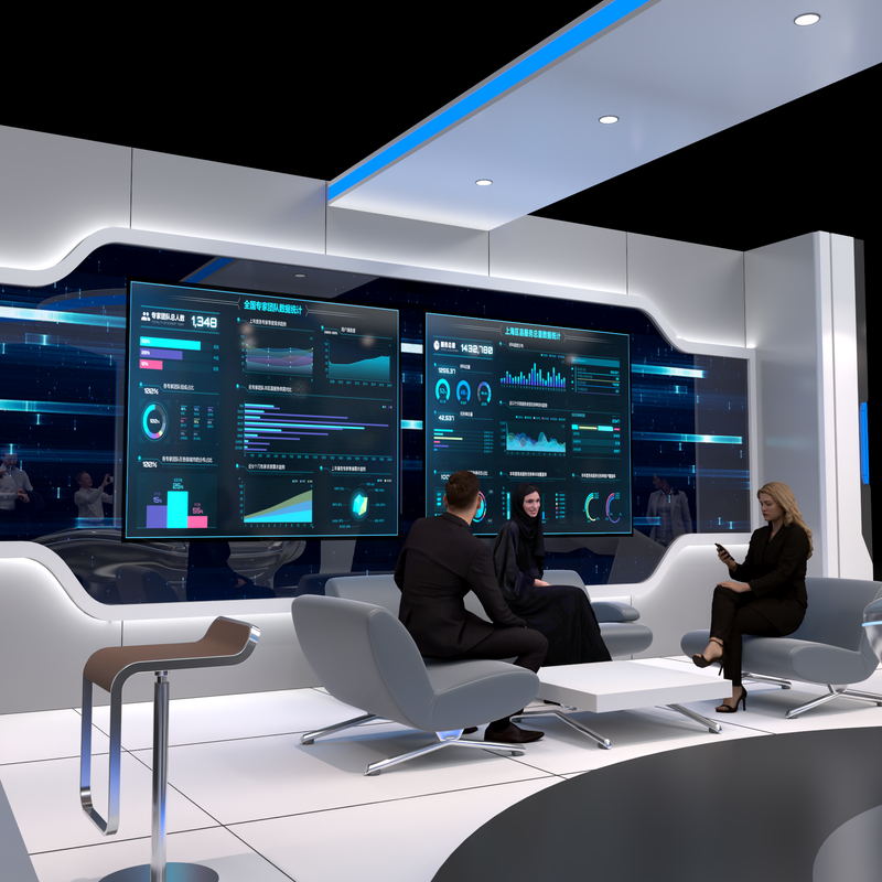 تصميم ستاند شركة رصيد القابضة