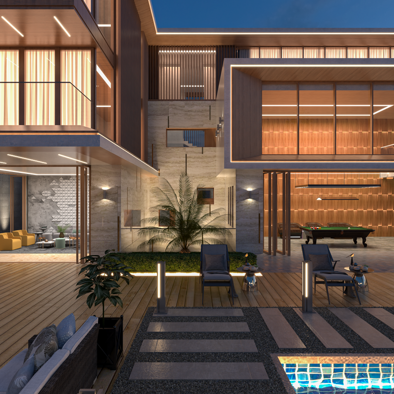 تصميم شاليه مودرن