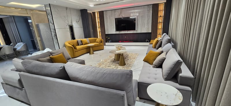 تصميم وتنفيذ فيلا في حي الصحافة على المفتاح شامل المفروشات