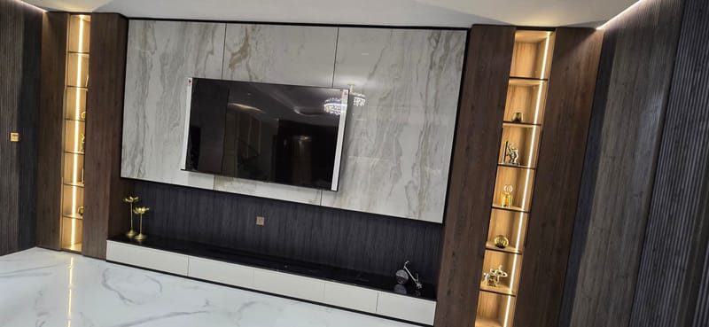 تصميم وتنفيذ فيلا في حي الصحافة على المفتاح شامل المفروشات