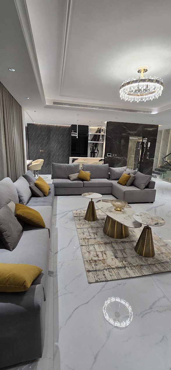 تصميم وتنفيذ فيلا في حي الصحافة على المفتاح شامل المفروشات