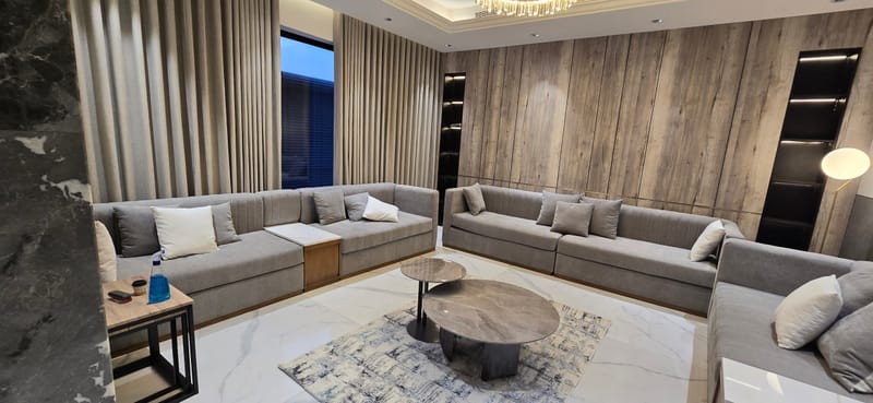 تصميم وتنفيذ فيلا في حي الصحافة على المفتاح شامل المفروشات